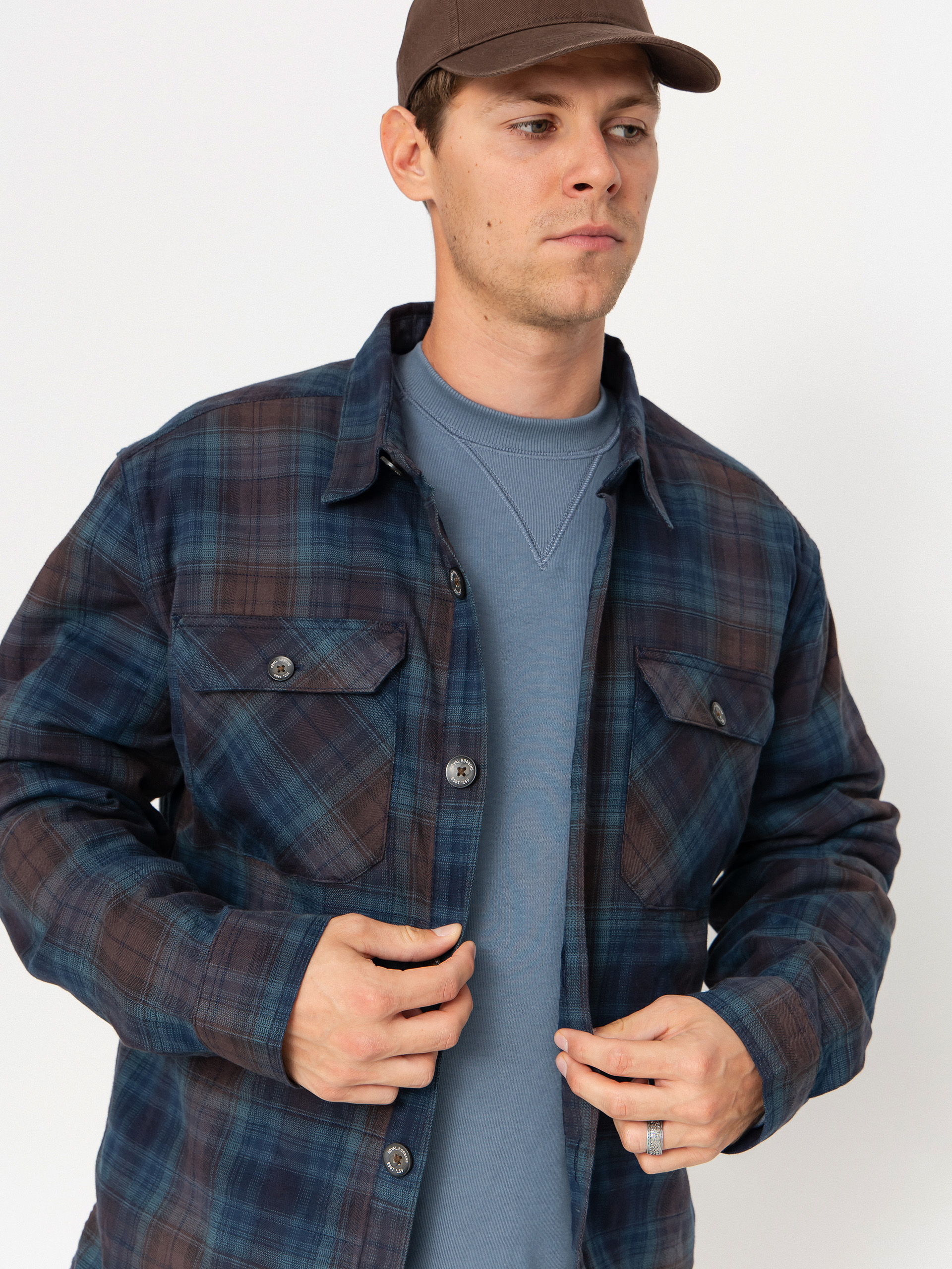 Cămașă Royal Robbins Snowcap Lined Flannel (naval tioga pld)