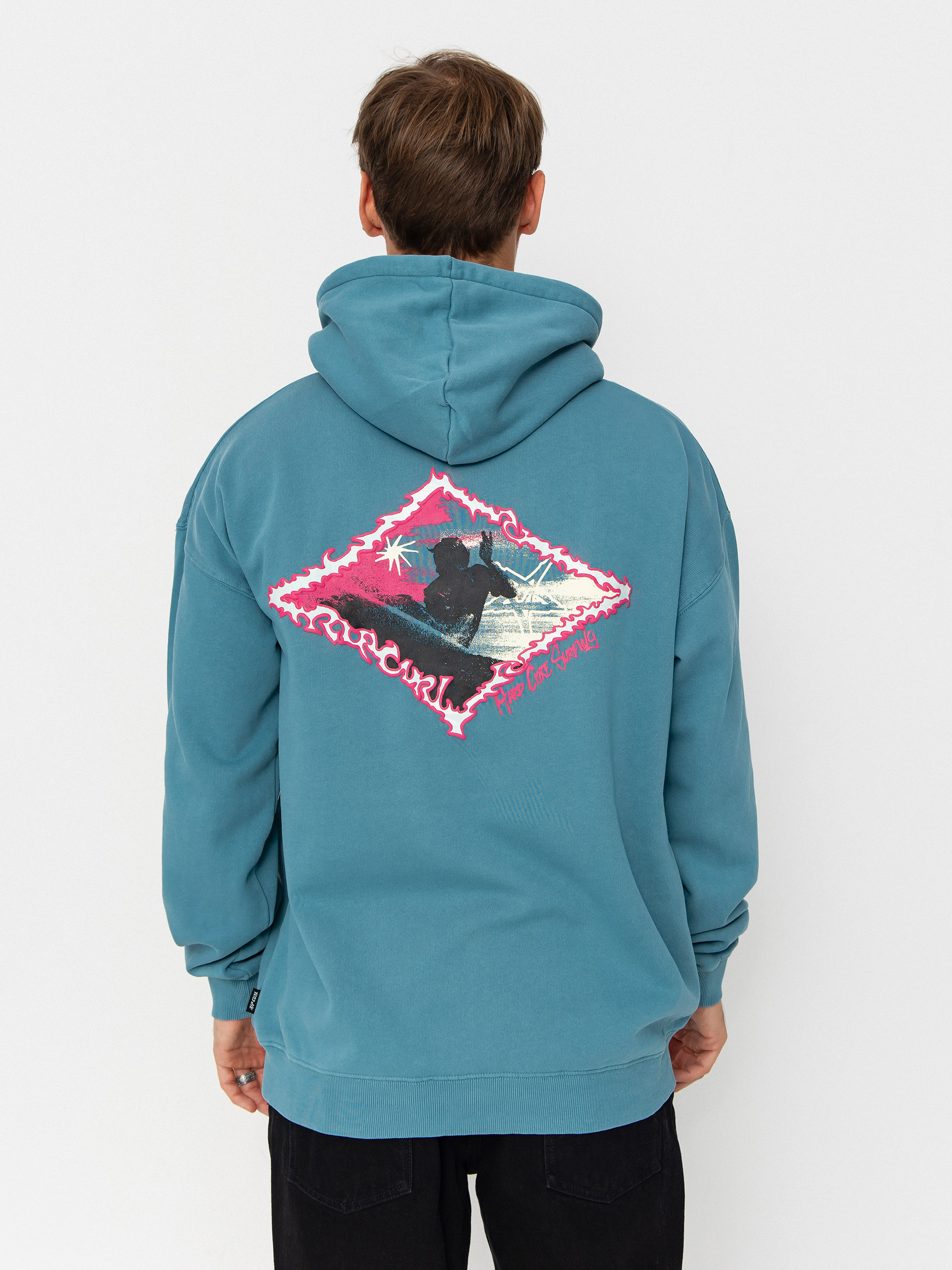 Hanorac cu glugă Rip Curl Raw Energy HD (storm blue)