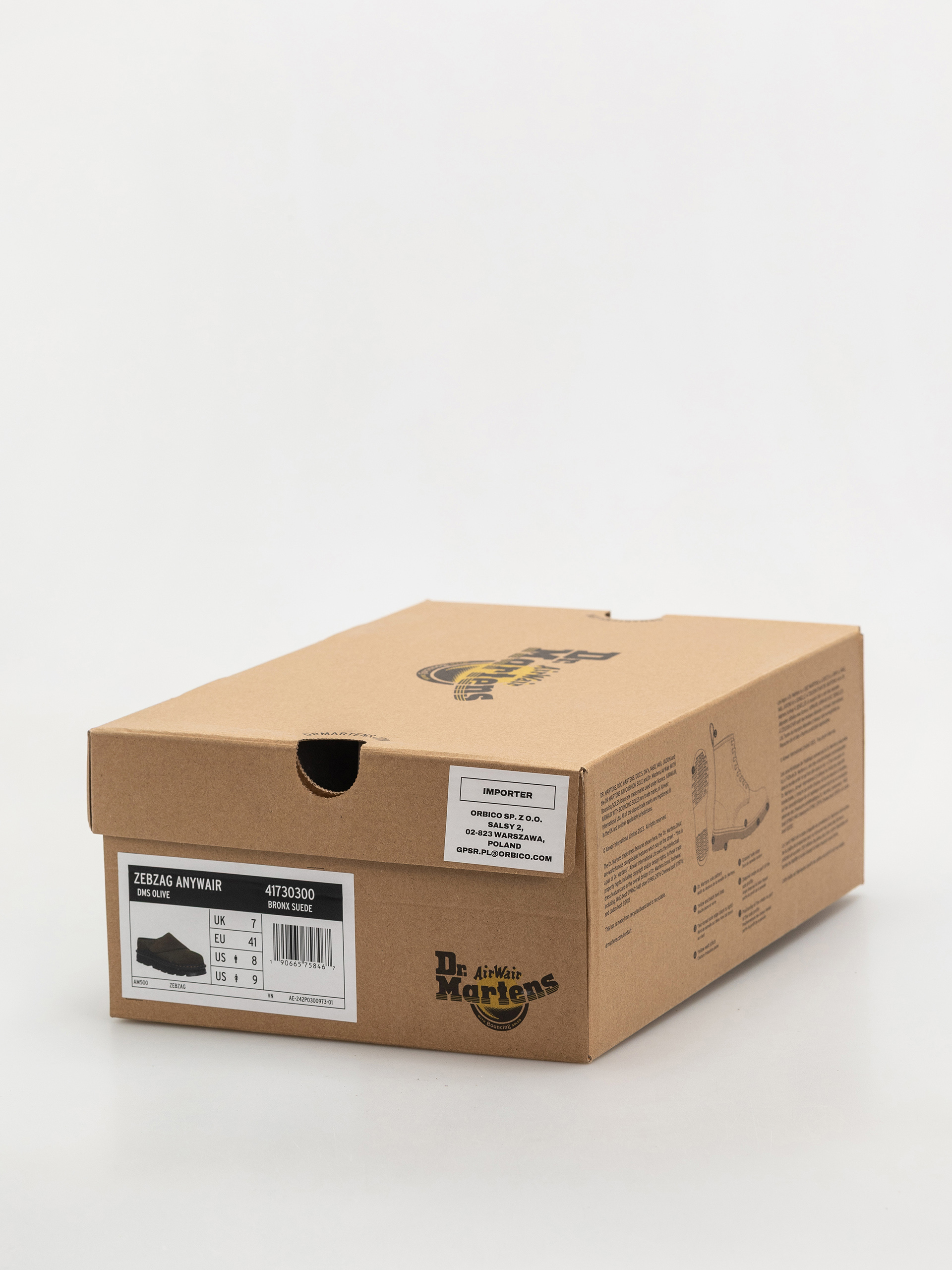 Pantofi Dr. Martens ZebZag AnyWair Mule (dms olive eh suede)