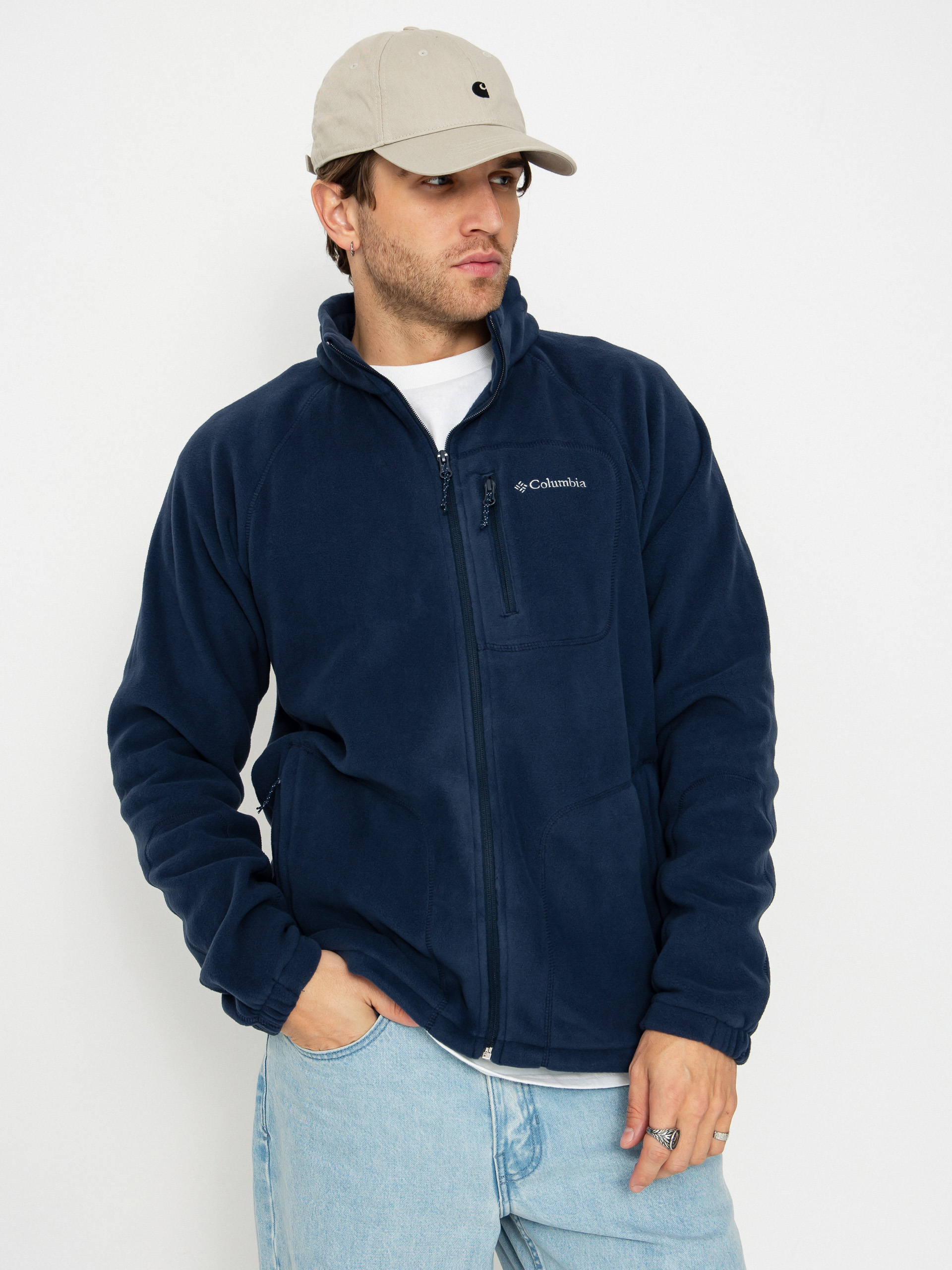 Hanorac din fleece Columbia Fast Trek II Full Zip (collegiate navy)