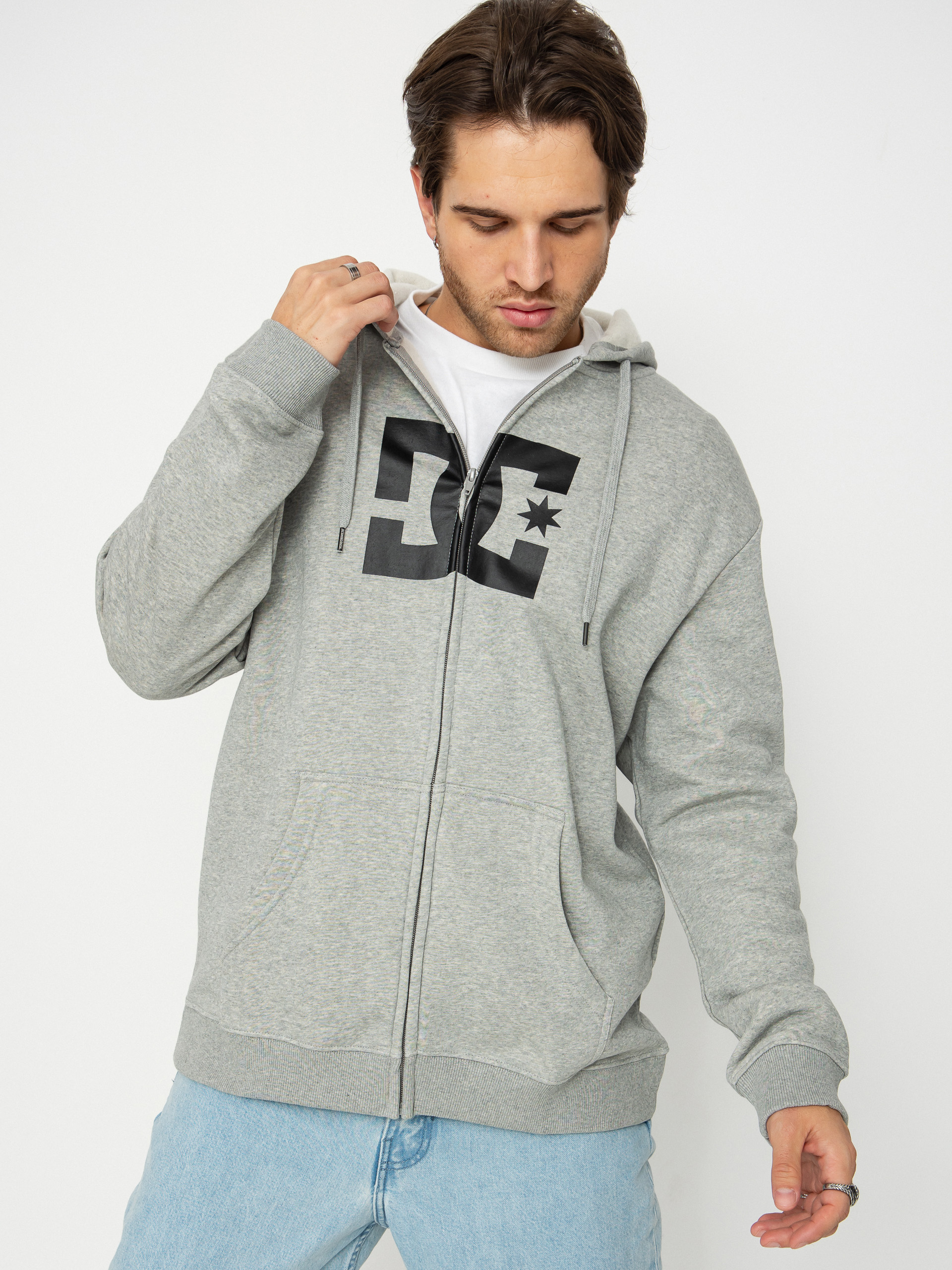 Hanorac cu glugă DC Star ZHD (heather grey)