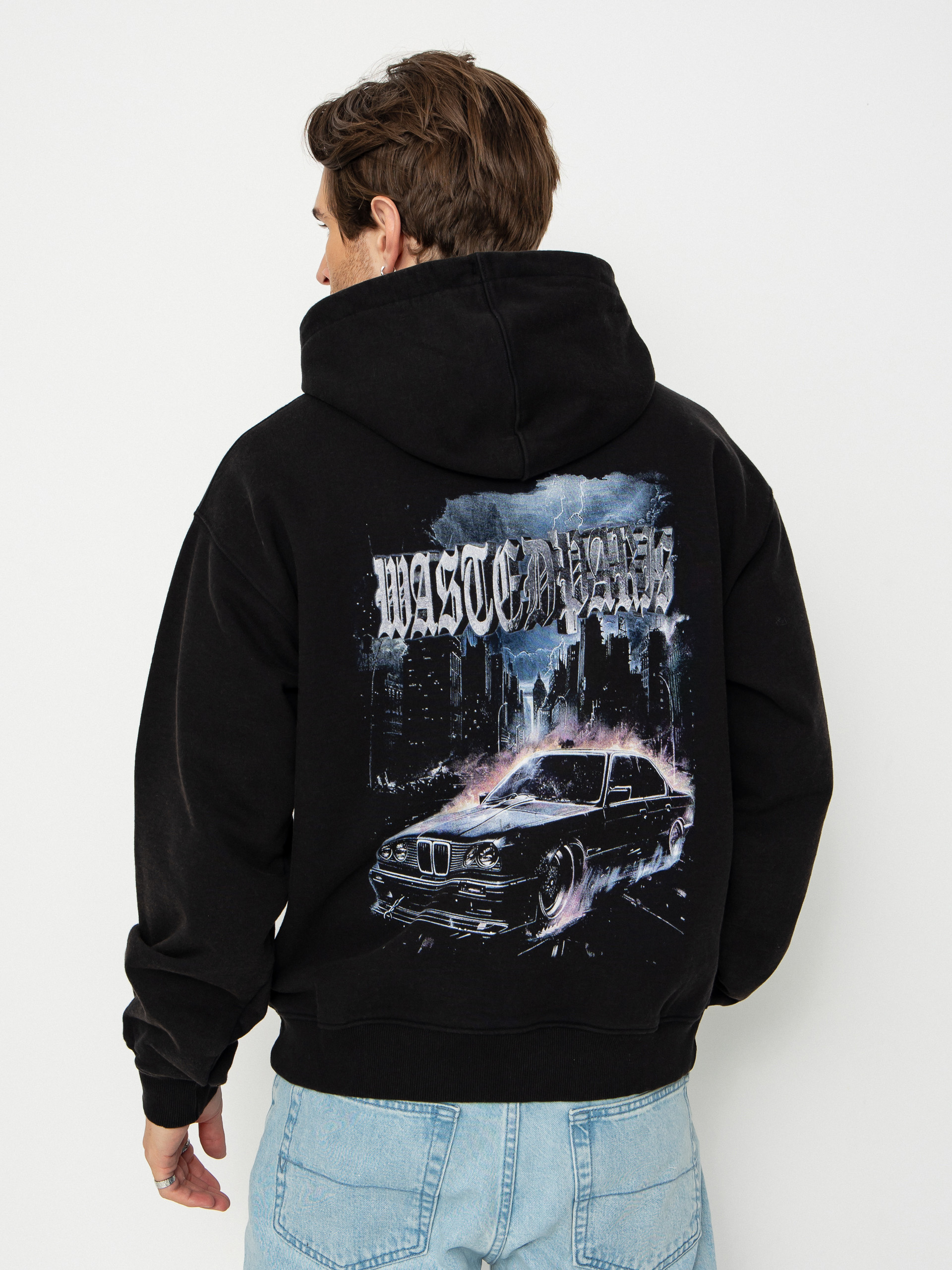 Hanorac cu glugă Wasted Paris Run HD (faded black)