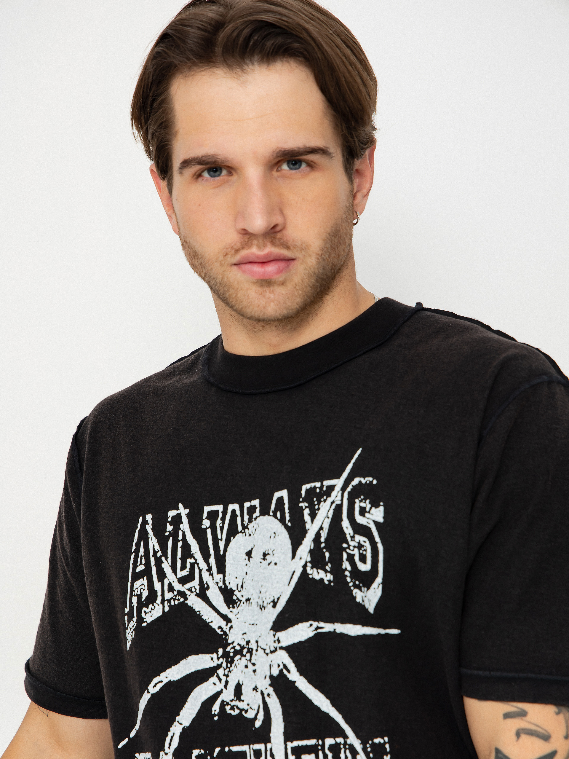 Tricou Wasted Paris Authentic Reverse (faded black)