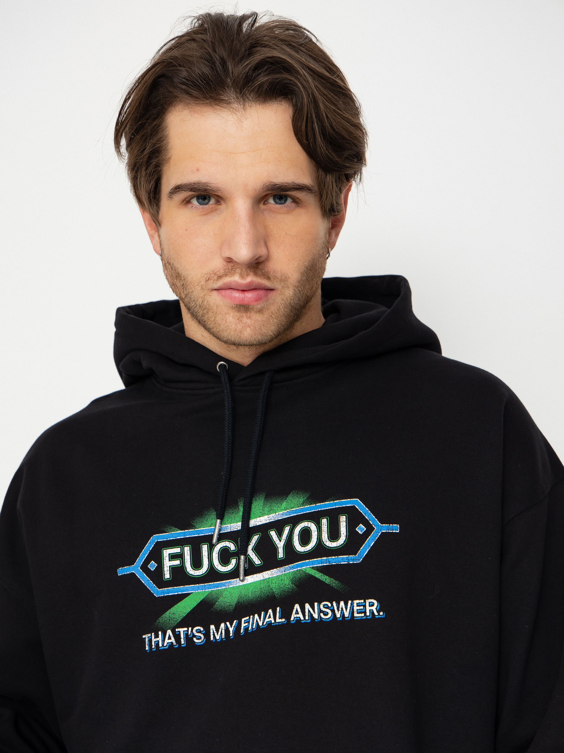 Hanorac cu glugă Wasted Paris Answear Boxy HD (black)