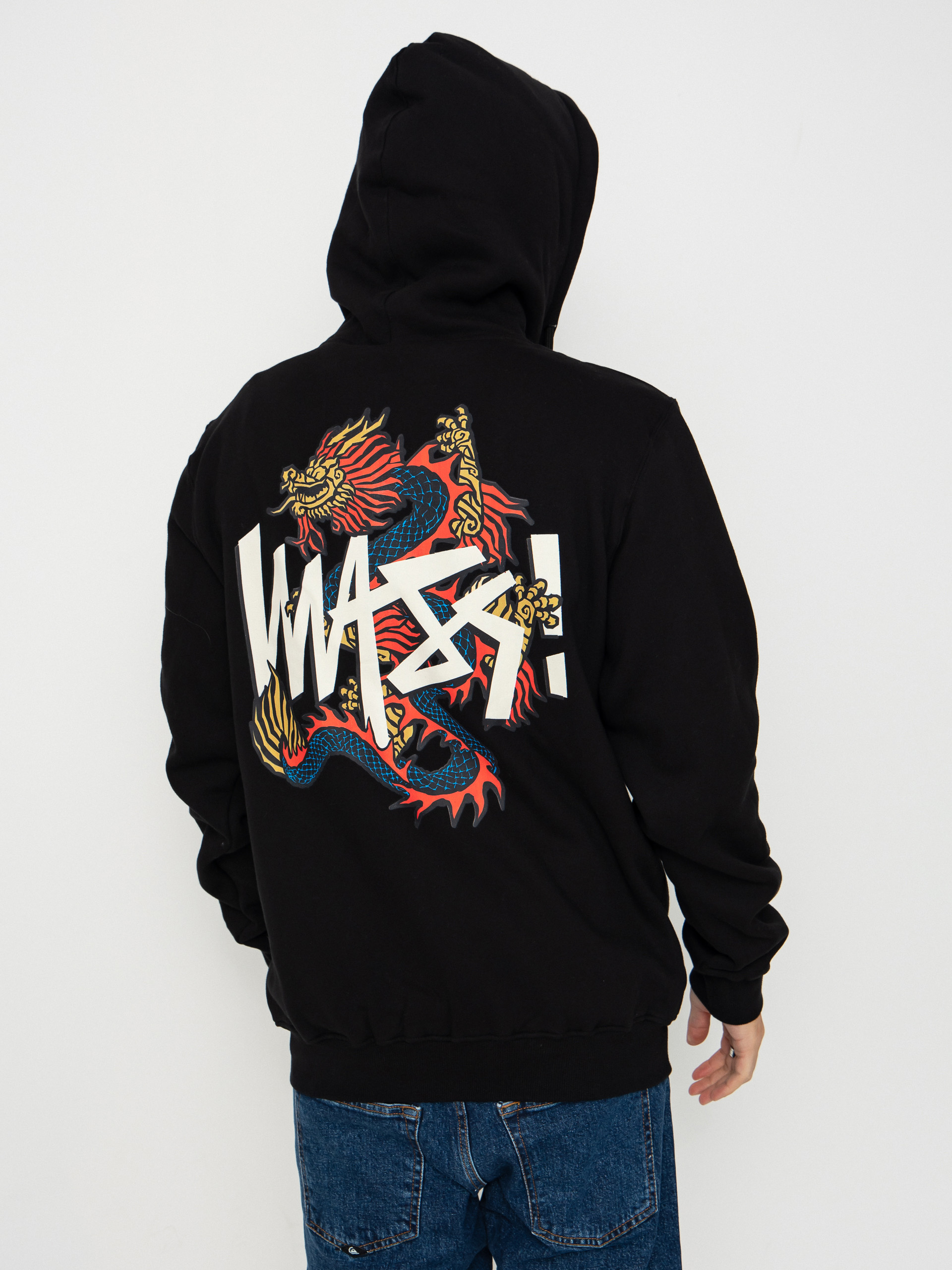 Hanorac cu glugă MassDnm Dragon ZHD (black)