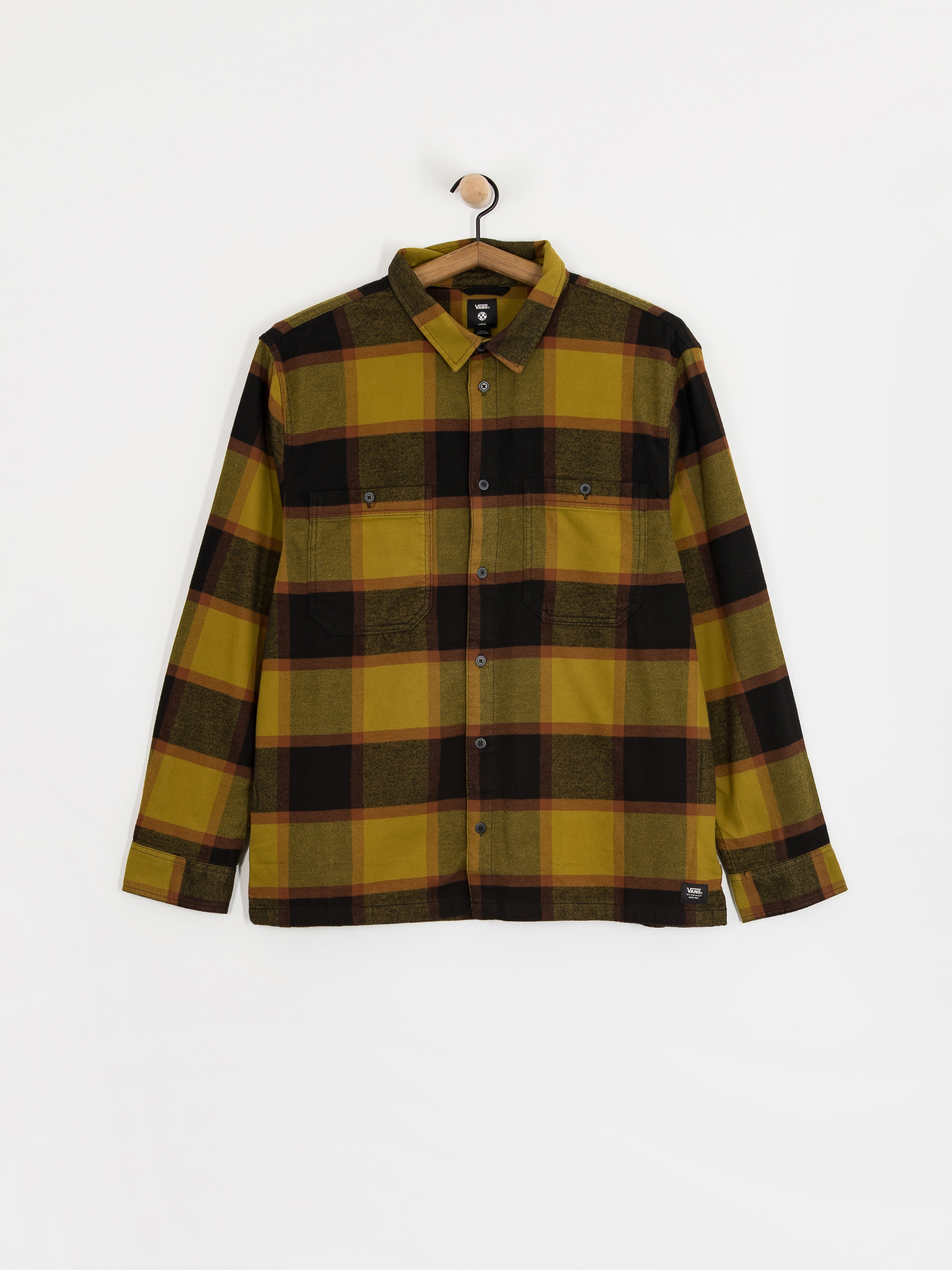 Cămașă Vans Larkspur Plaid Flannel (burnt gold/black)