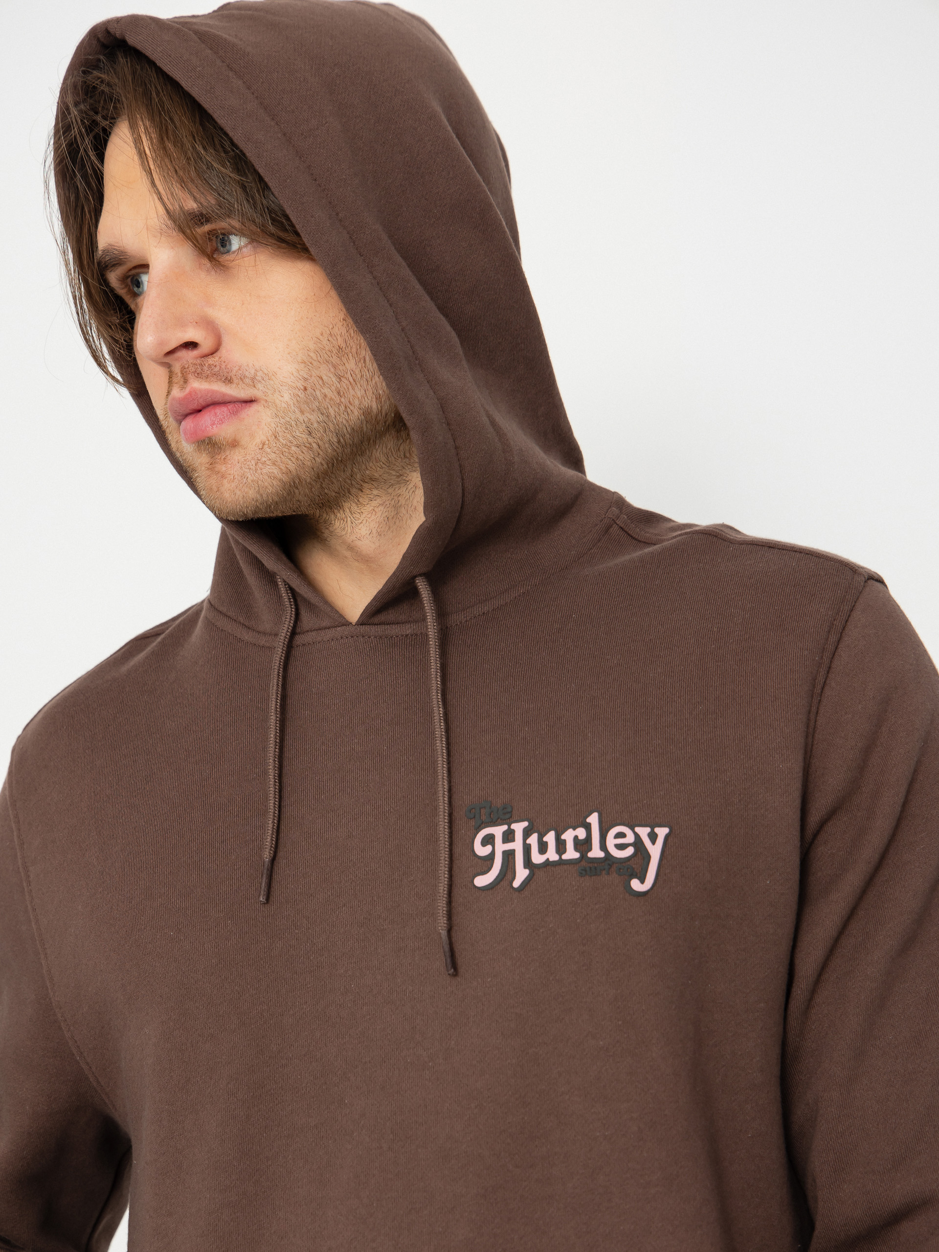 Hanorac cu glugă Hurley Makaw HD (espresso)