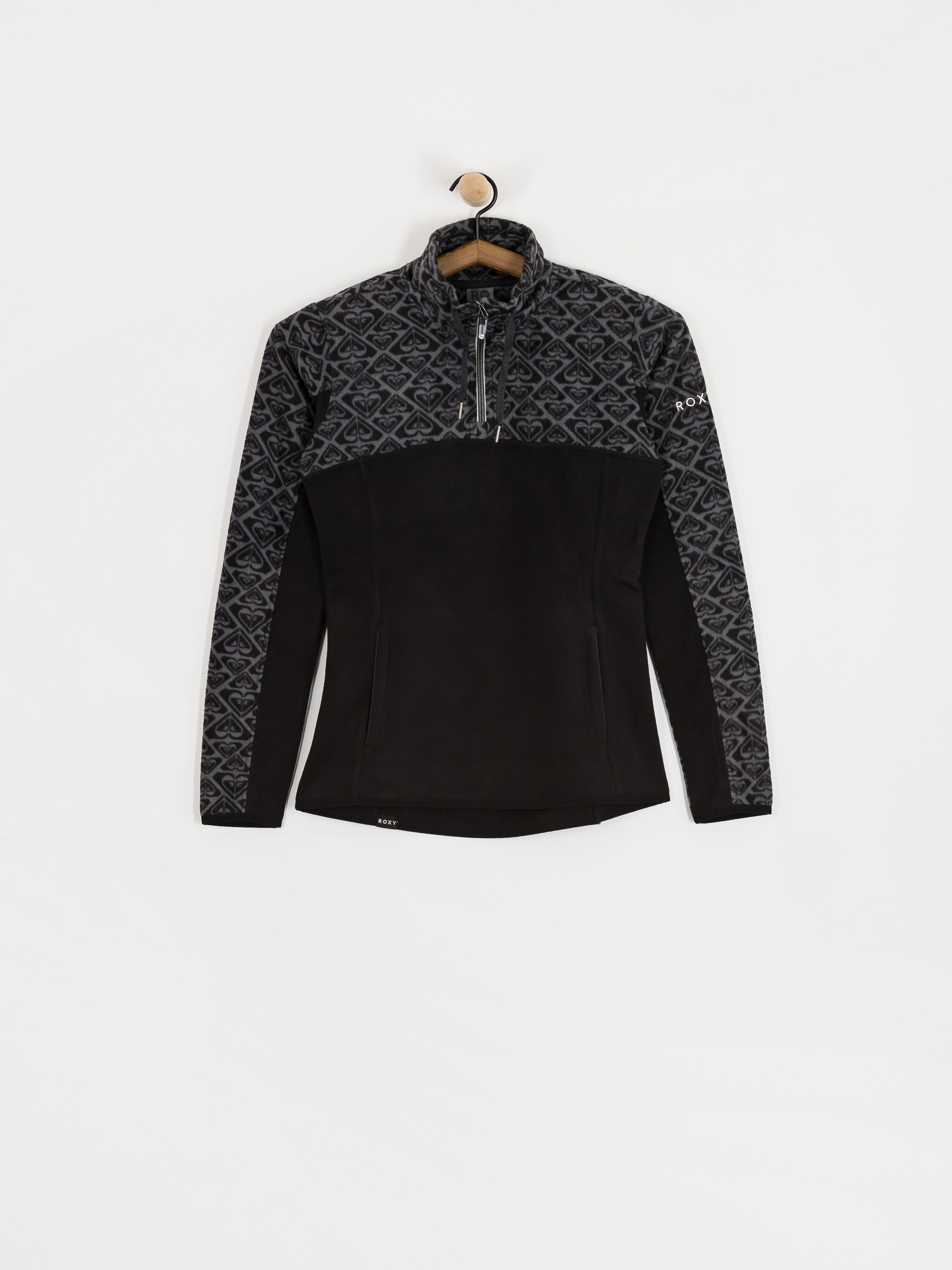 Hanorac din fleece Roxy Sayna Half Zip Wmn (anthracite sol searcher big)