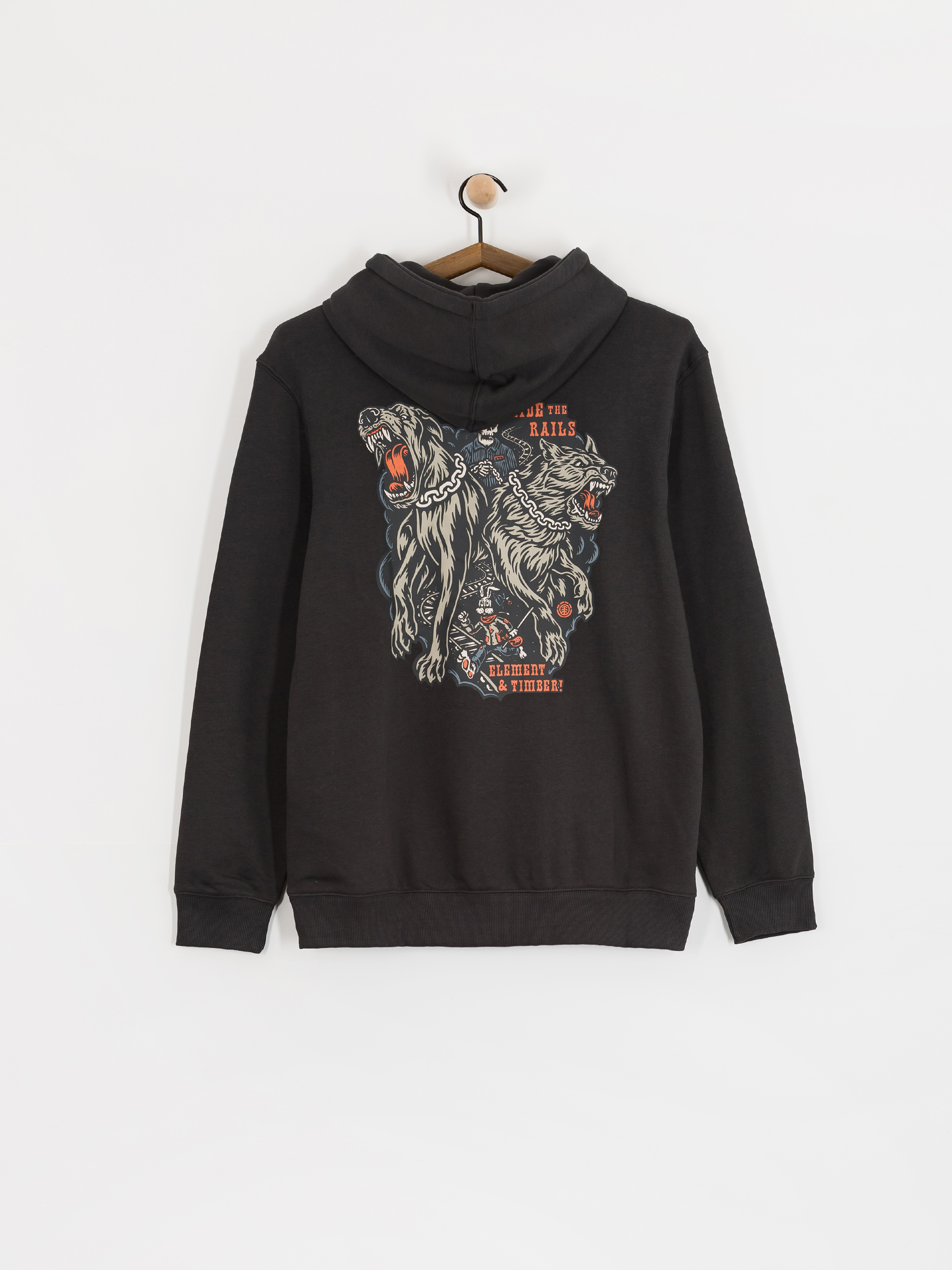 Hanorac cu glugă Element Timber Guard Dogs HD (off black)