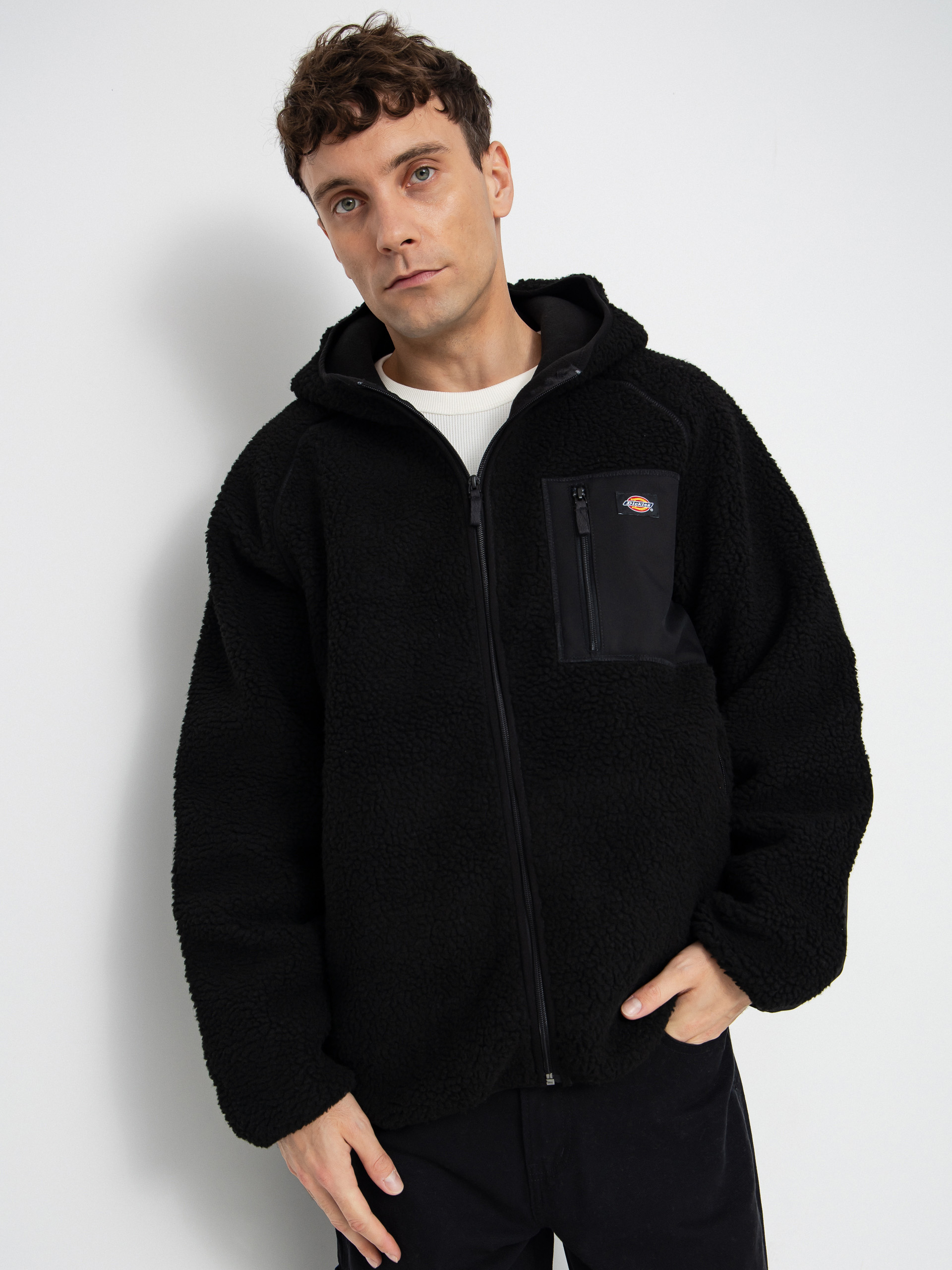 Hanorac din fleece Dickies Central High Pile (black)