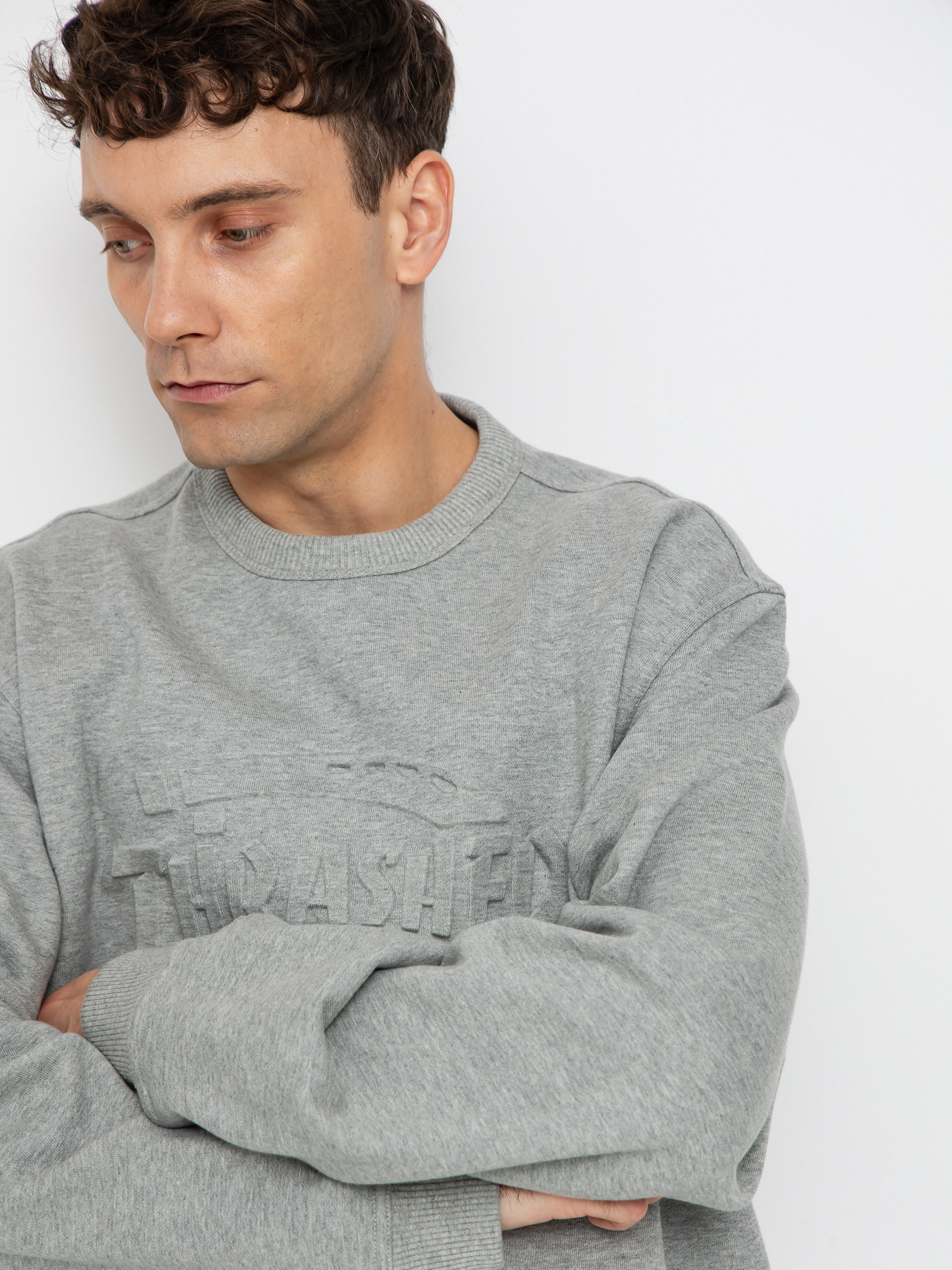 Hanorac Dickies x Thrasher Sweatshirt (grey melange)