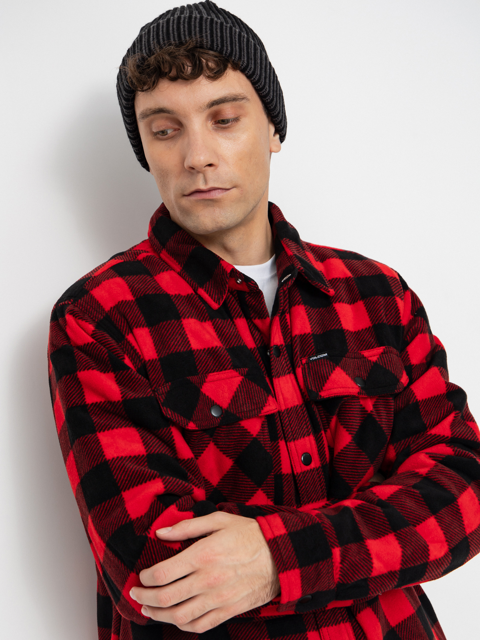 Cămașă Volcom Bowered Fleece (lifeguard red)