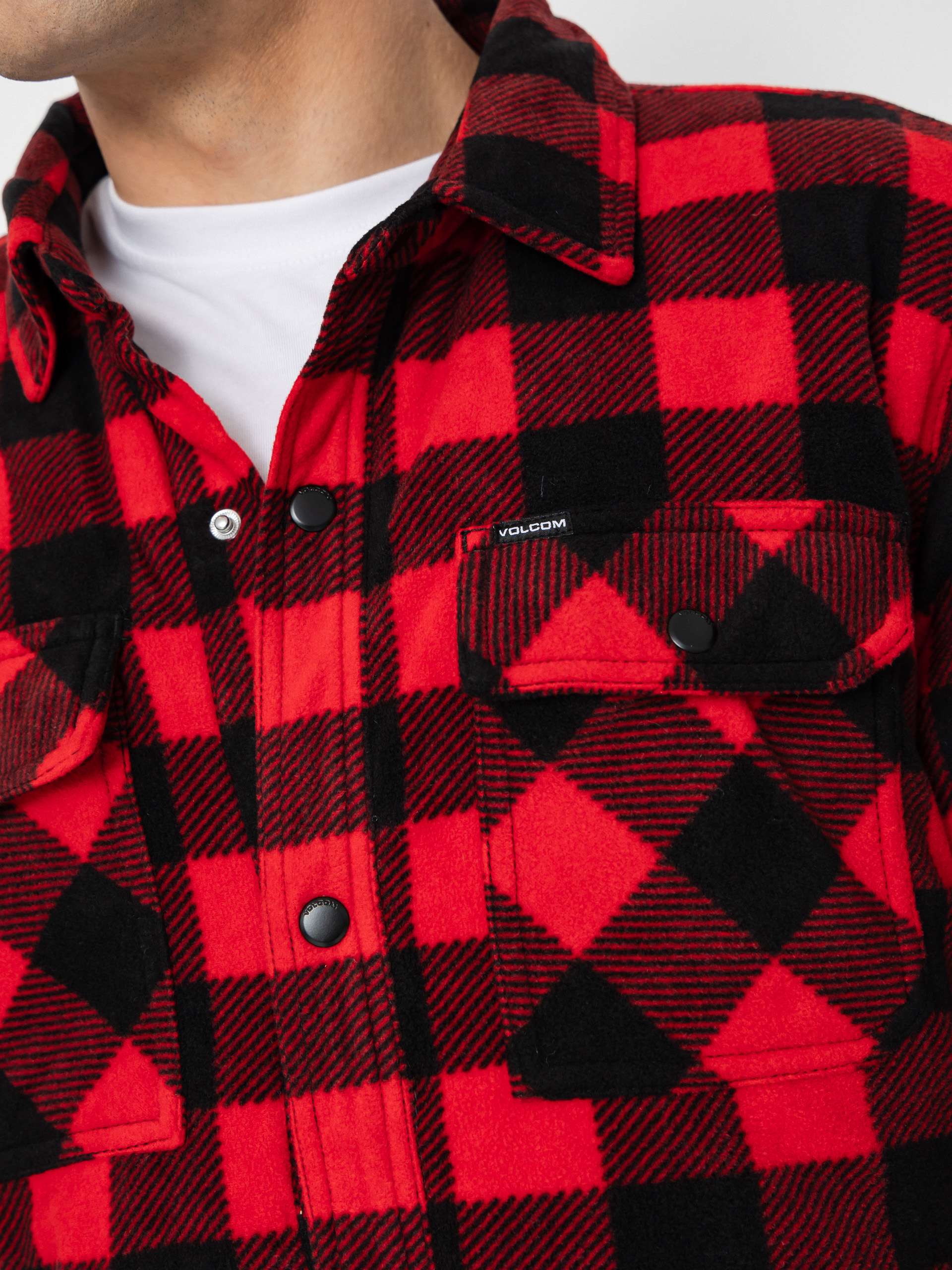 Cămașă Volcom Bowered Fleece (lifeguard red)