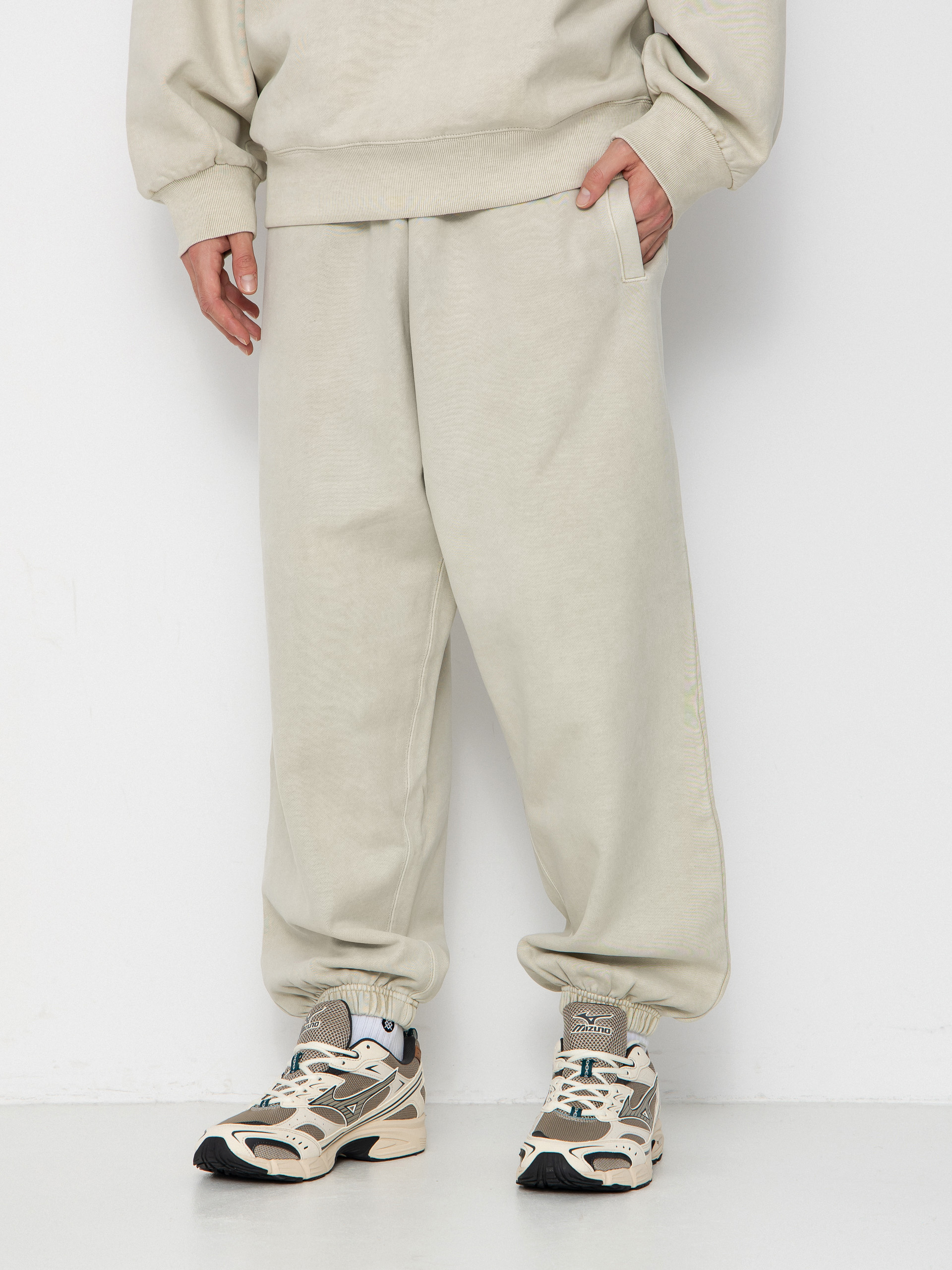 Pantaloni Carhartt WIP Vista Grand Sweat (fleur de sel/garment dyed)