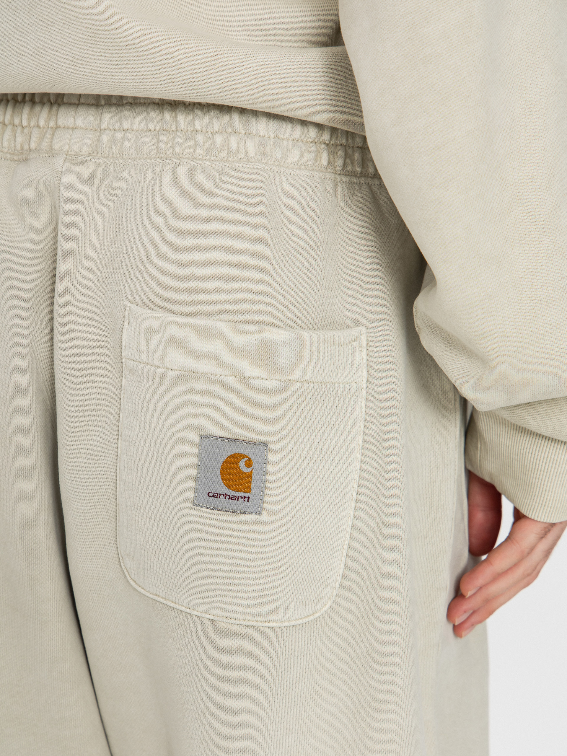 Pantaloni Carhartt WIP Vista Grand Sweat (fleur de sel/garment dyed)