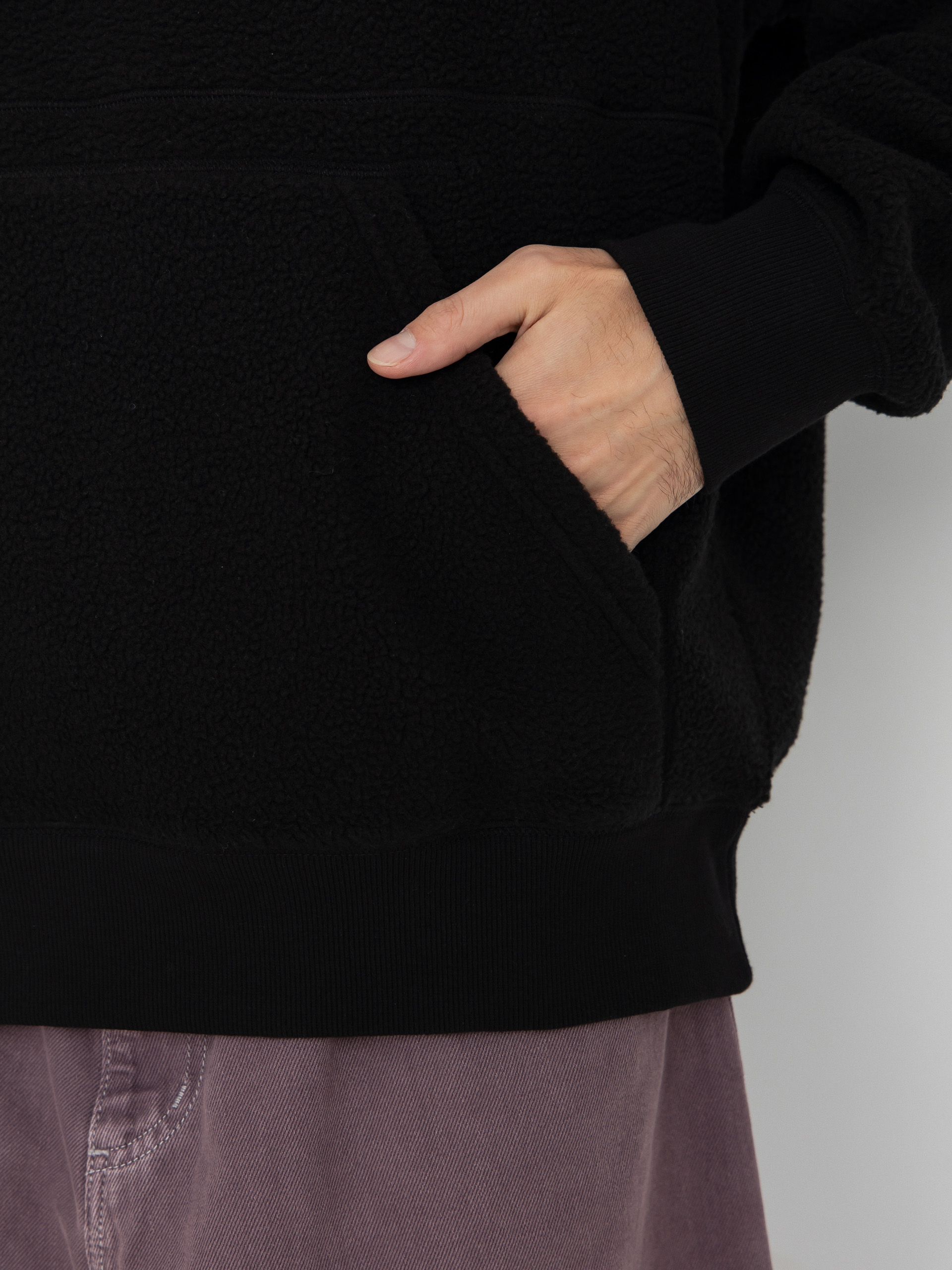 Hanorac cu glugă Carhartt WIP Helix HD (black/porphyry)