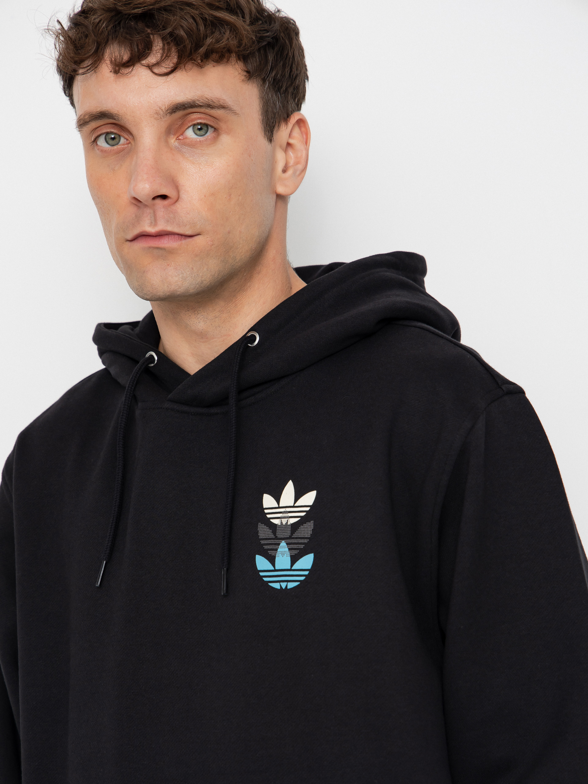 Hanorac cu glugă adidas Trip Tre HD (black/preblu)