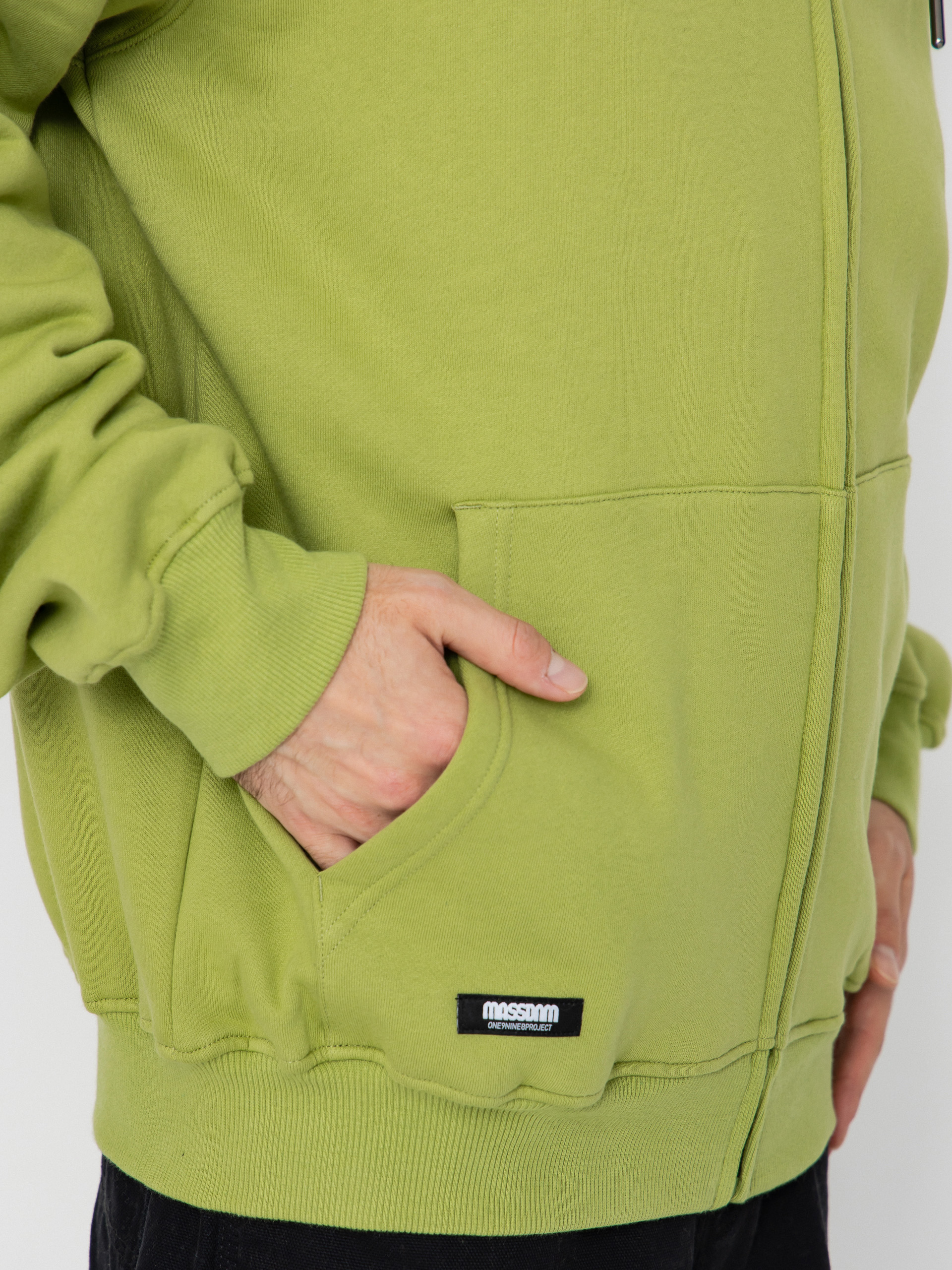 Hanorac cu glugă MassDnm Patch HD (olive)