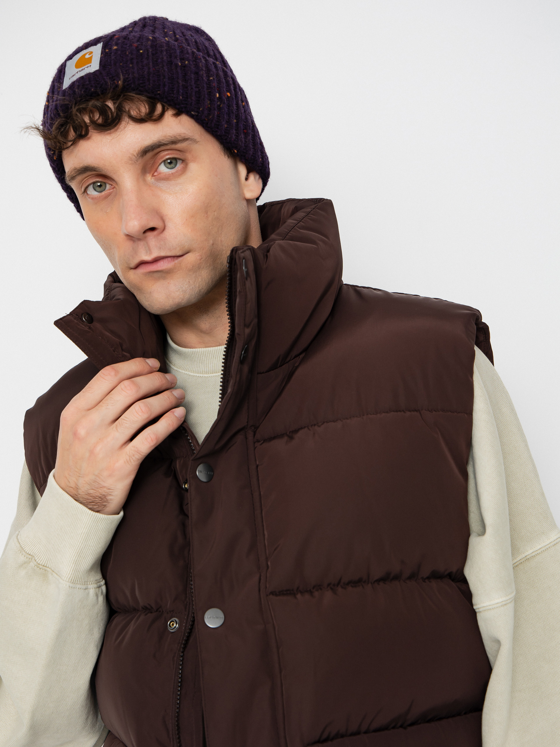 Vestă Carhartt WIP Brent (palisander)