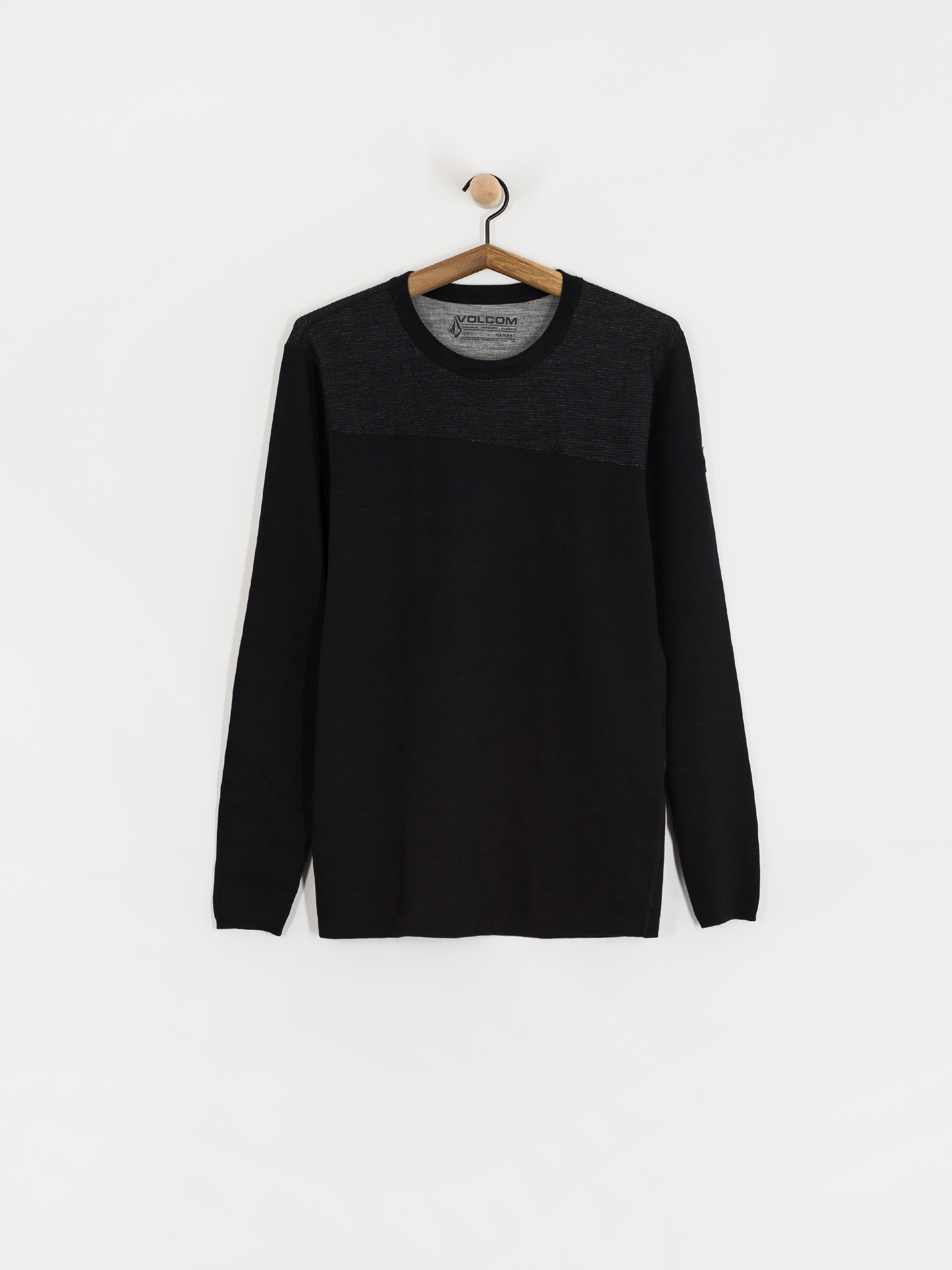 Pentru bărbați Tricou termic Volcom Engineered (black)