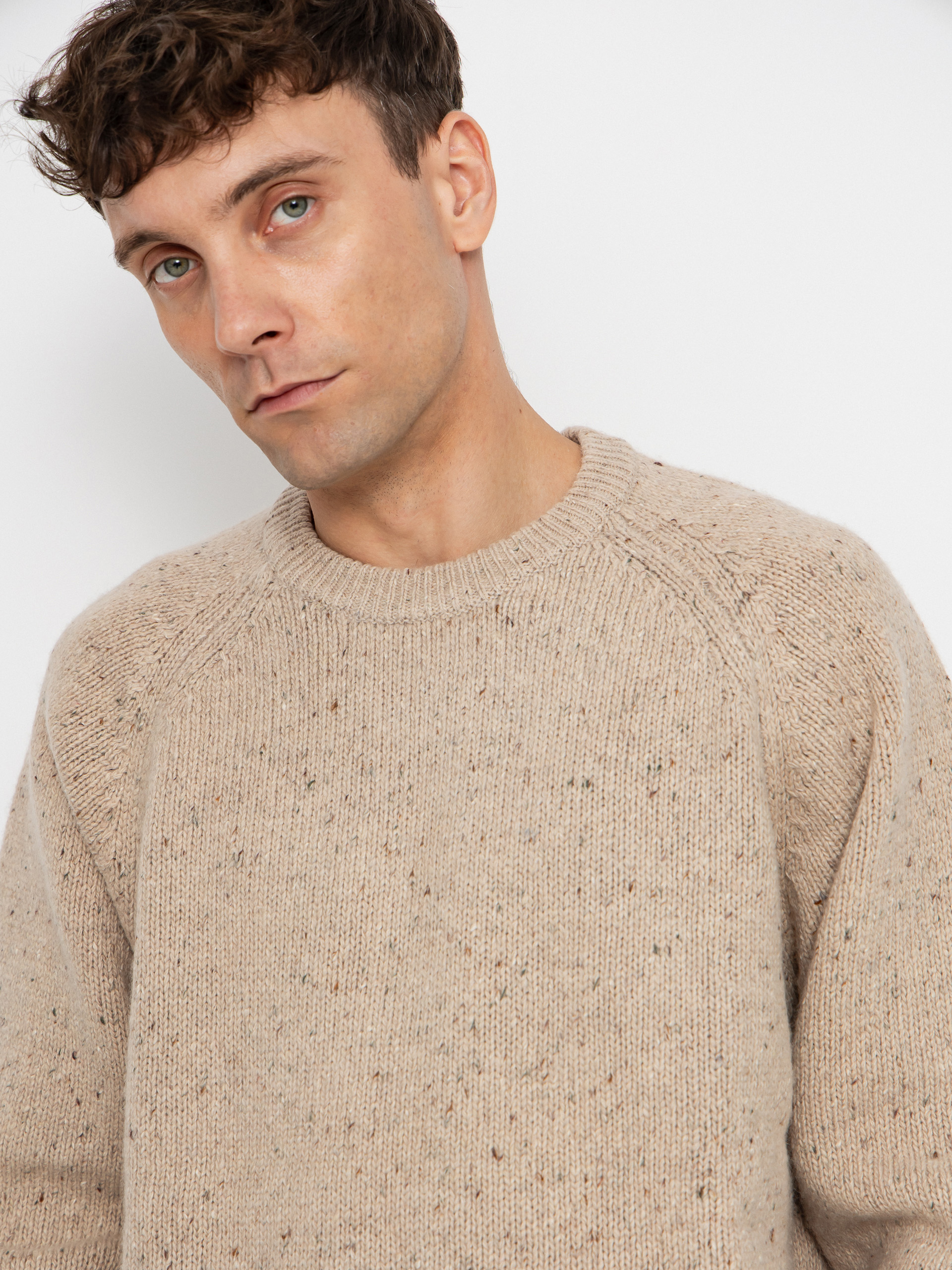 Pulover Carhartt WIP Anglistic (speckled fleur de sel)