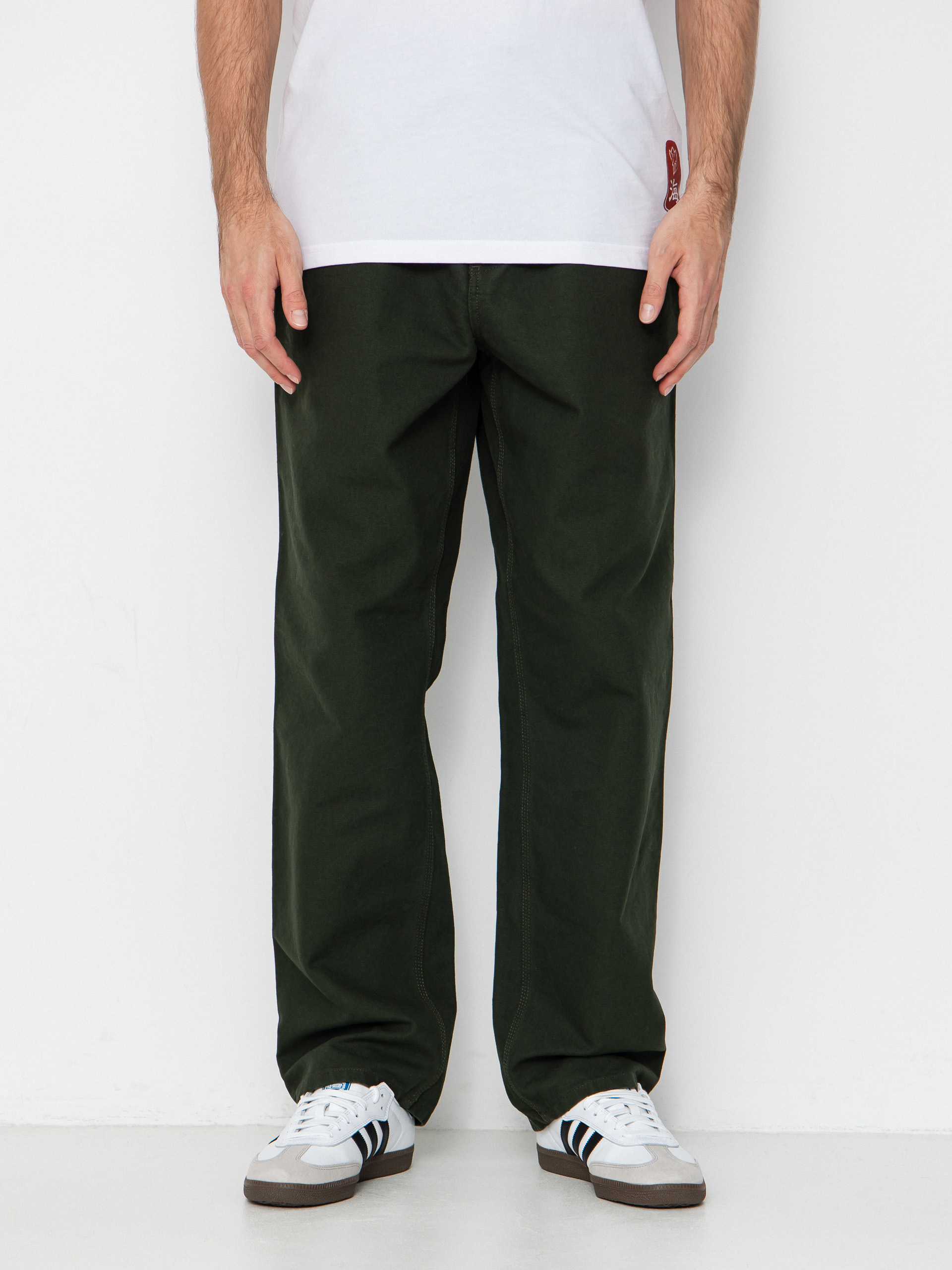 Pantaloni Carhartt WIP Simple (olive/rinsed)