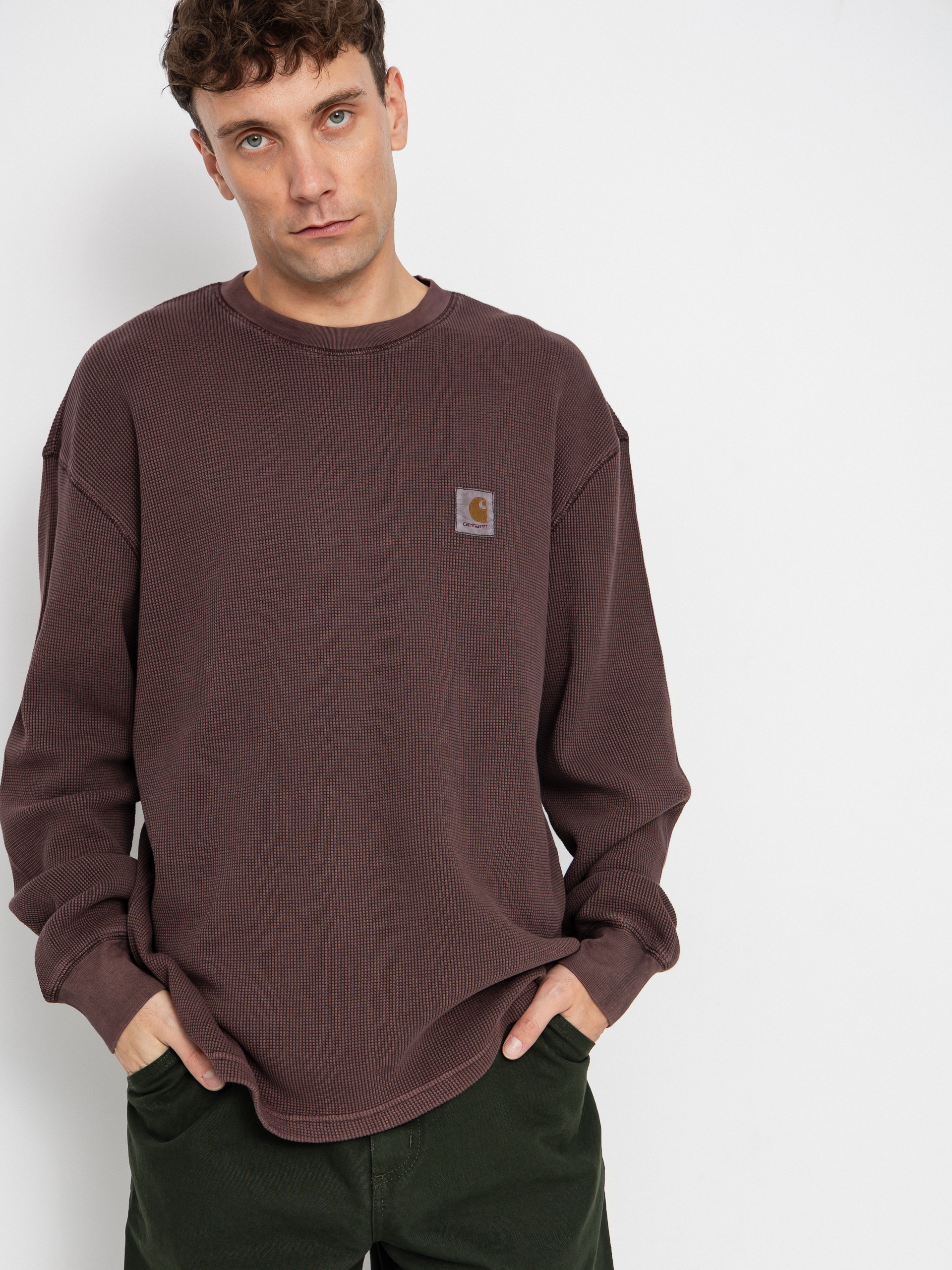 Longsleeve Carhartt WIP Vista Waffle (palisander/garment dyed)