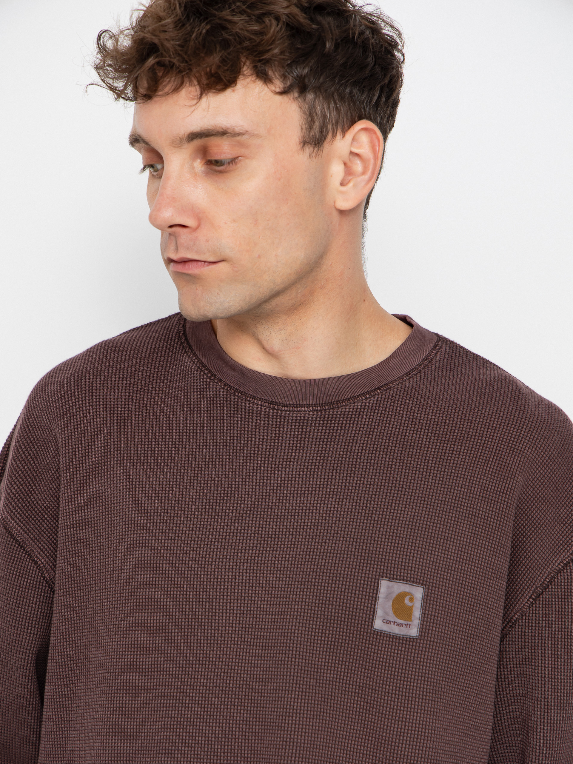 Longsleeve Carhartt WIP Vista Waffle (palisander/garment dyed)