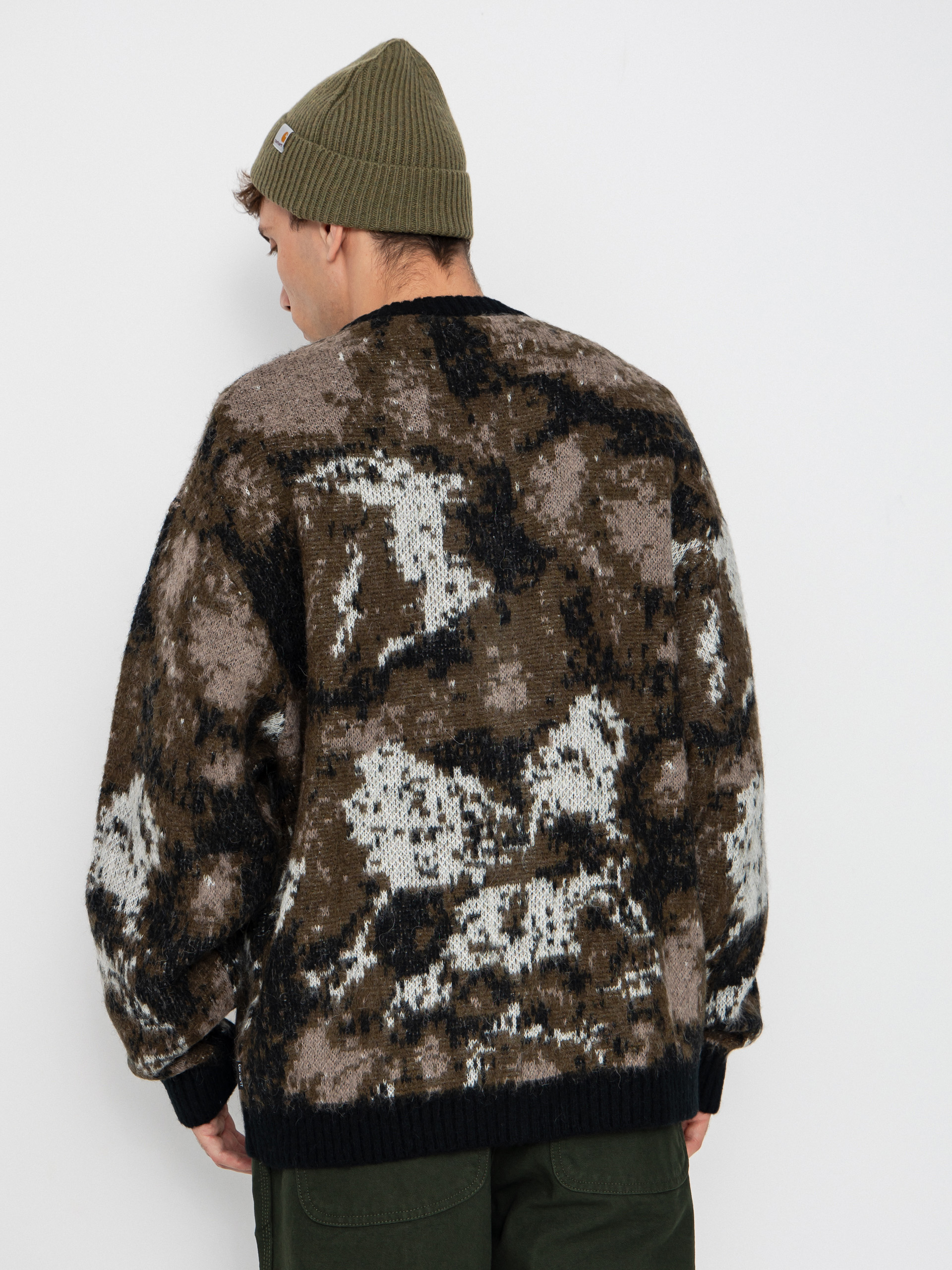 Pulover Carhartt WIP Merton Cardigan (wild dog jacquard)