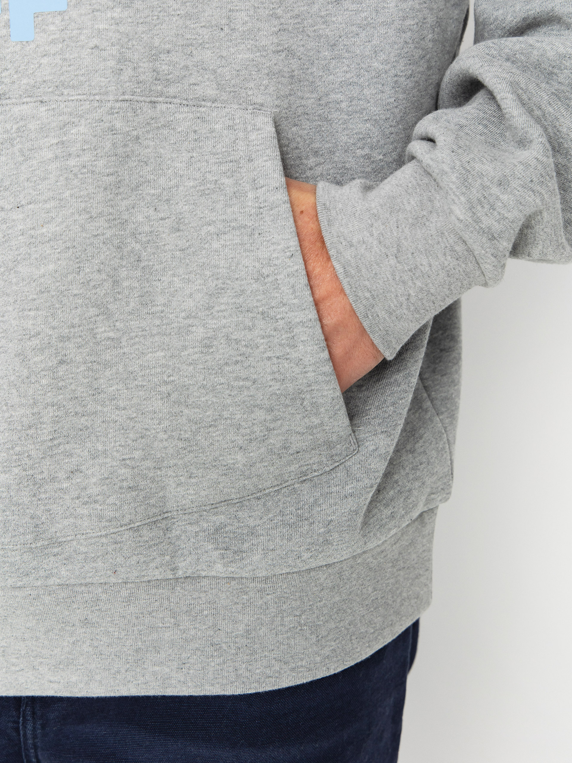 Hanorac cu glugă RipNDip White Panther HD (heather grey)