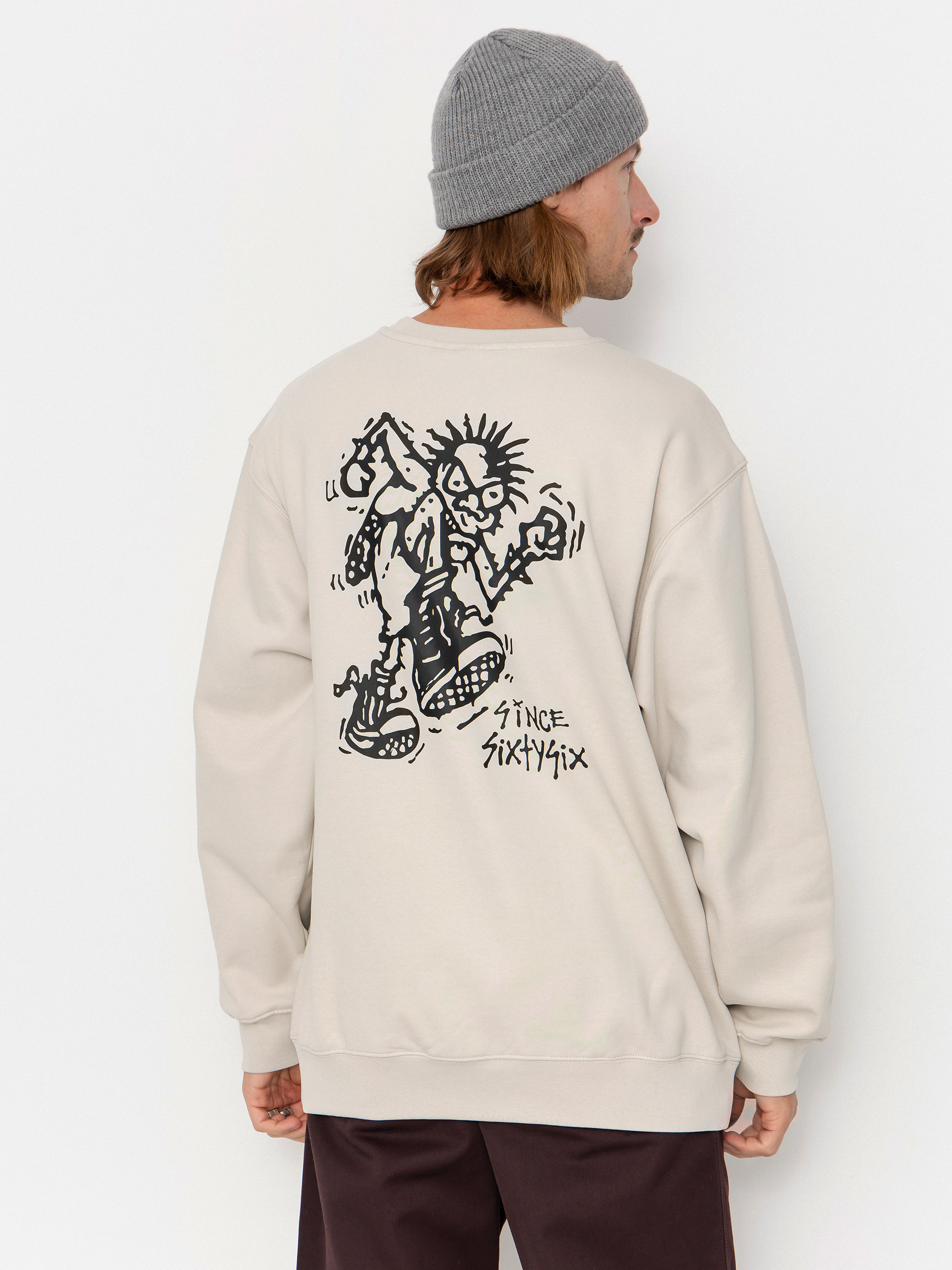 Hanorac Vans Stomper Loose Fit Crew (taupe mist)