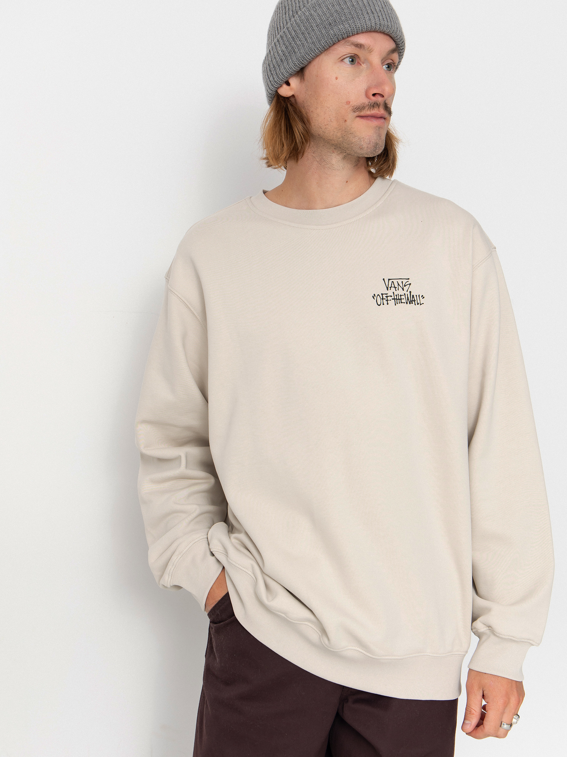 Hanorac Vans Stomper Loose Fit Crew (taupe mist)