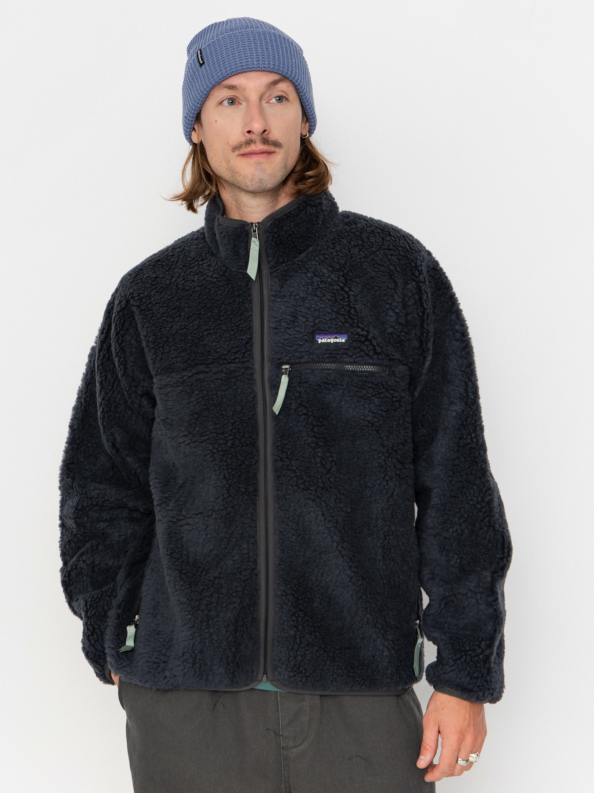 Hanorac Patagonia Natural Blend Retro Cardigan (ink black)