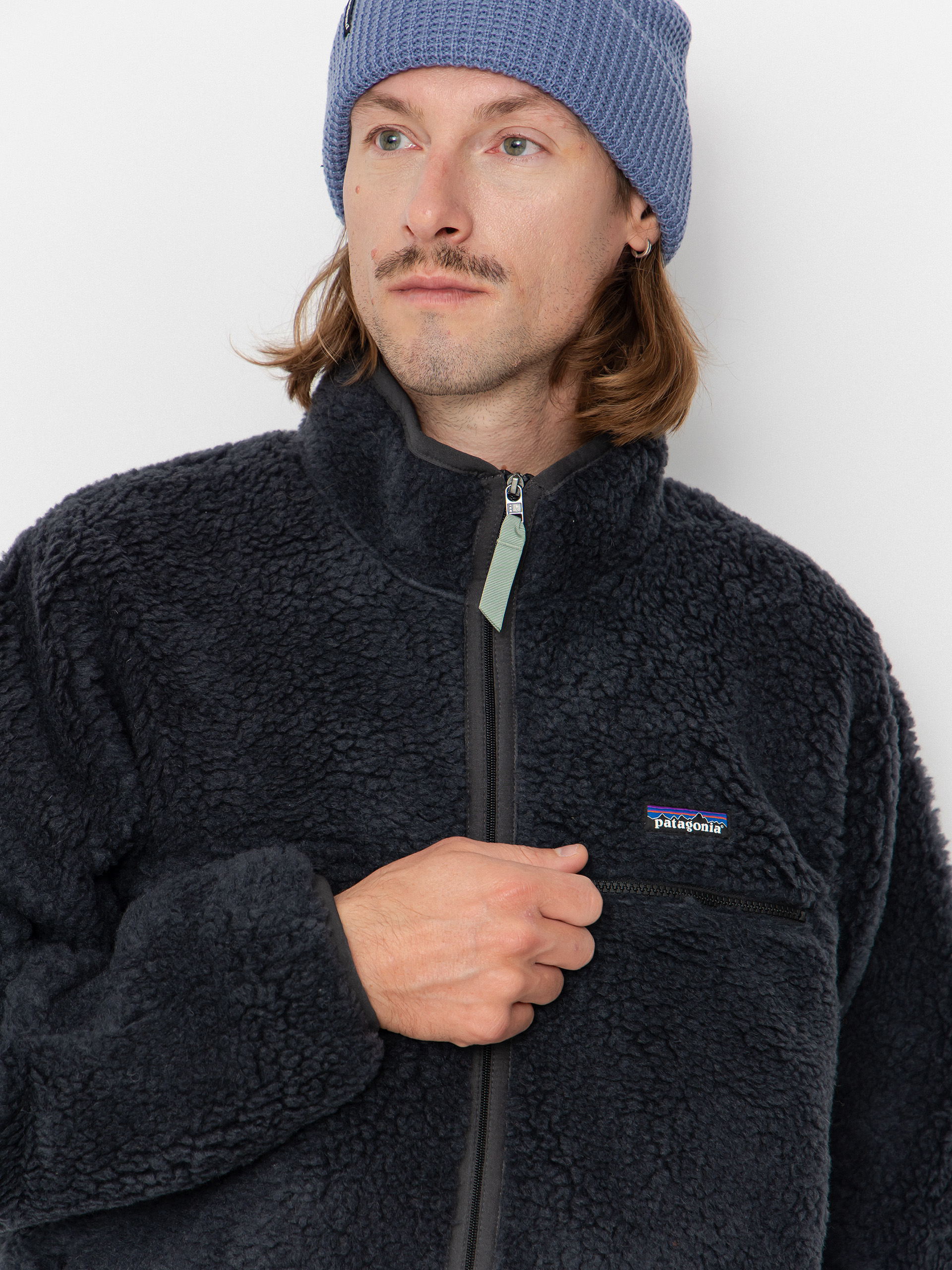 Hanorac Patagonia Natural Blend Retro Cardigan (ink black)