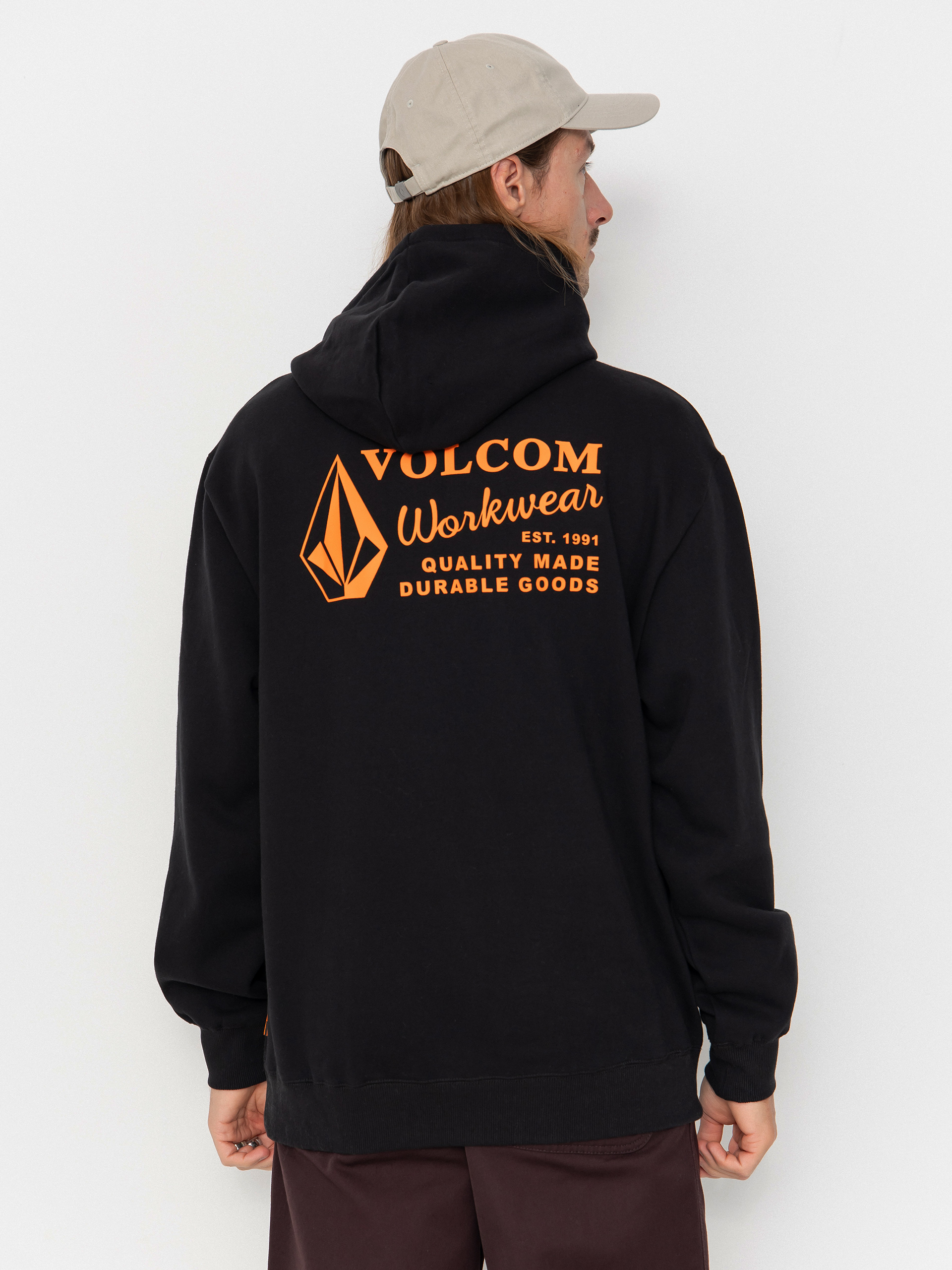 Hanorac cu glugă Volcom Workwear HD (black)