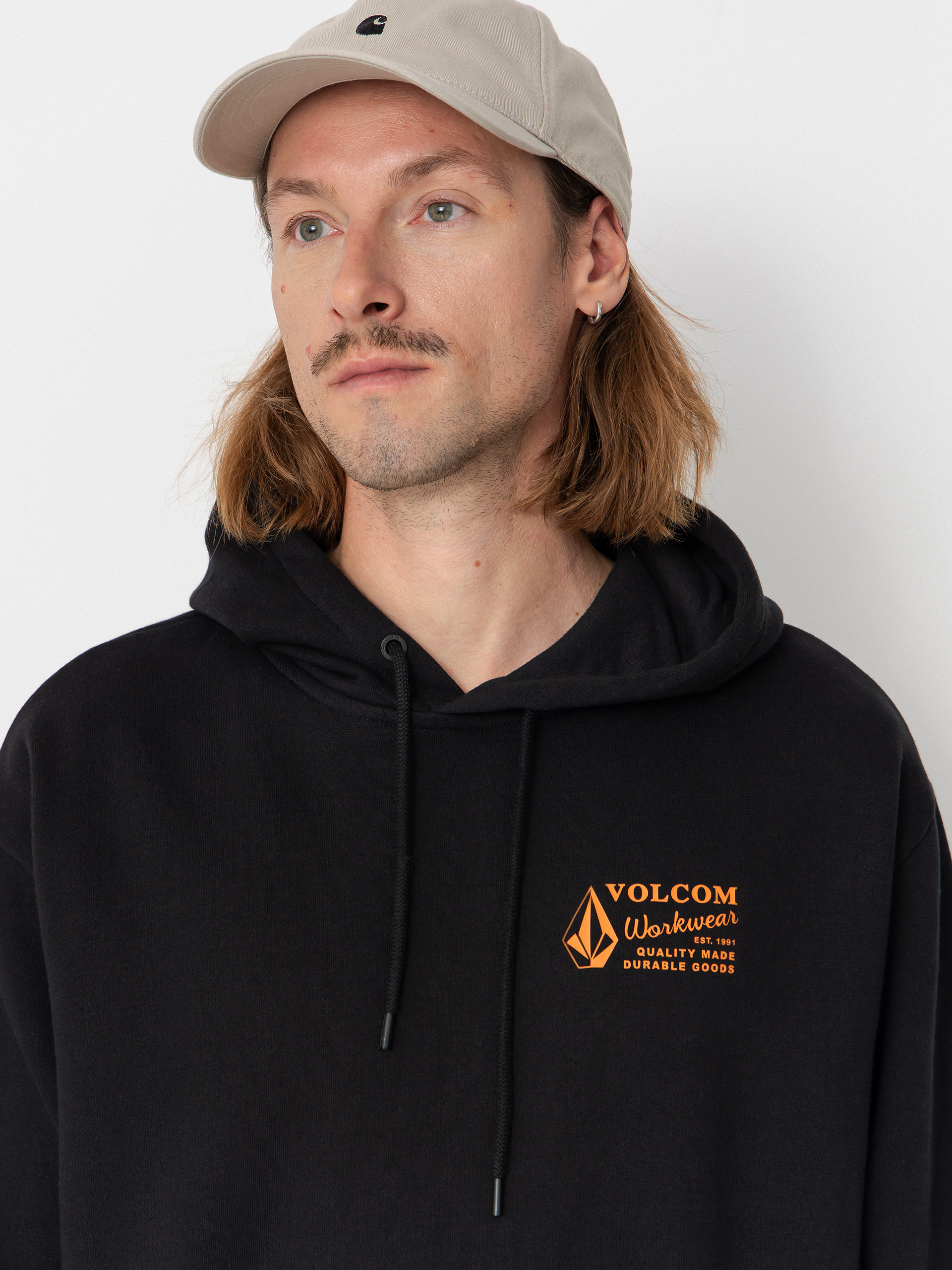 Hanorac cu glugă Volcom Workwear HD (black)