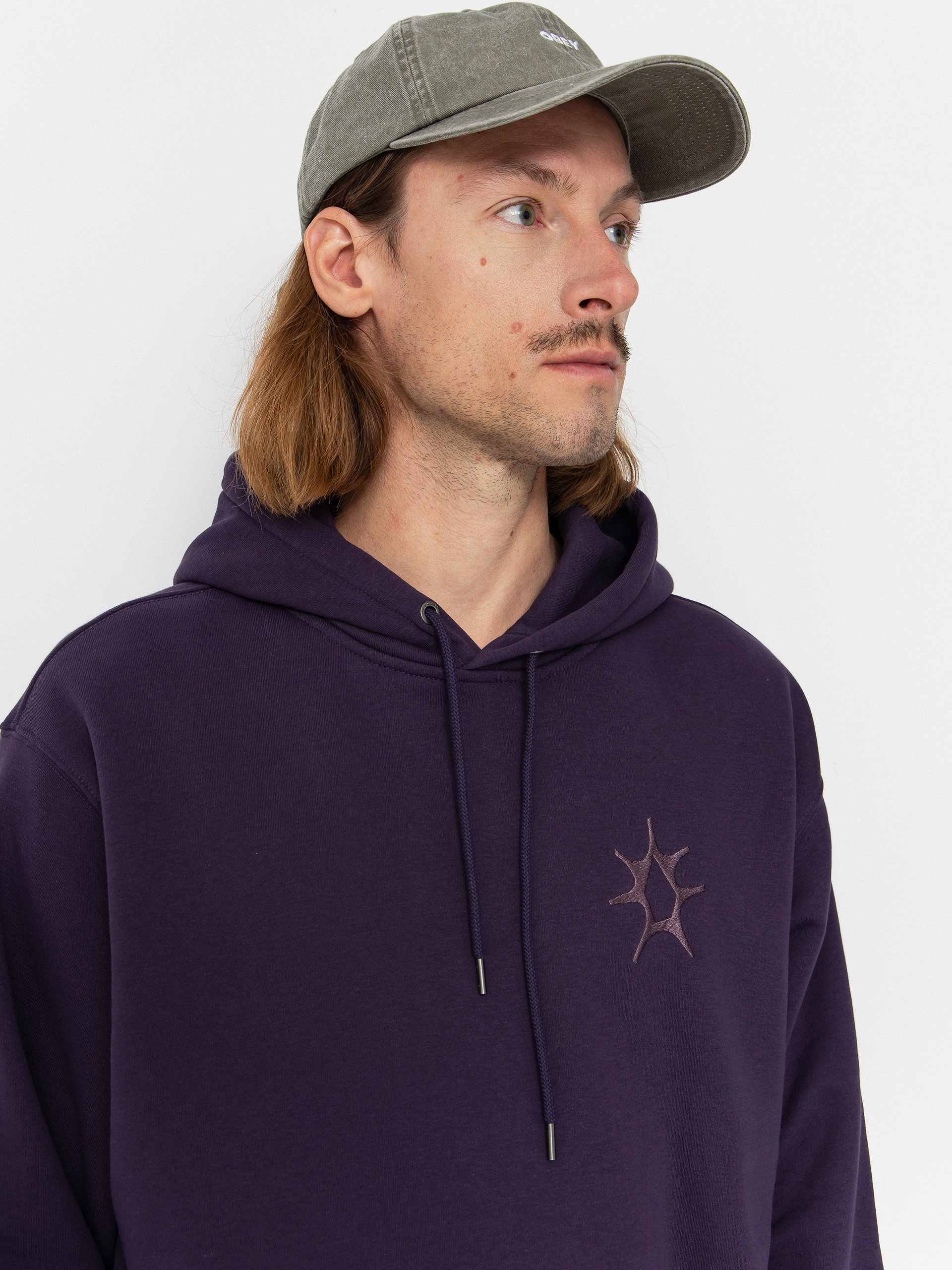 Hanorac cu glugă Volcom Watanite HD (dark purple)