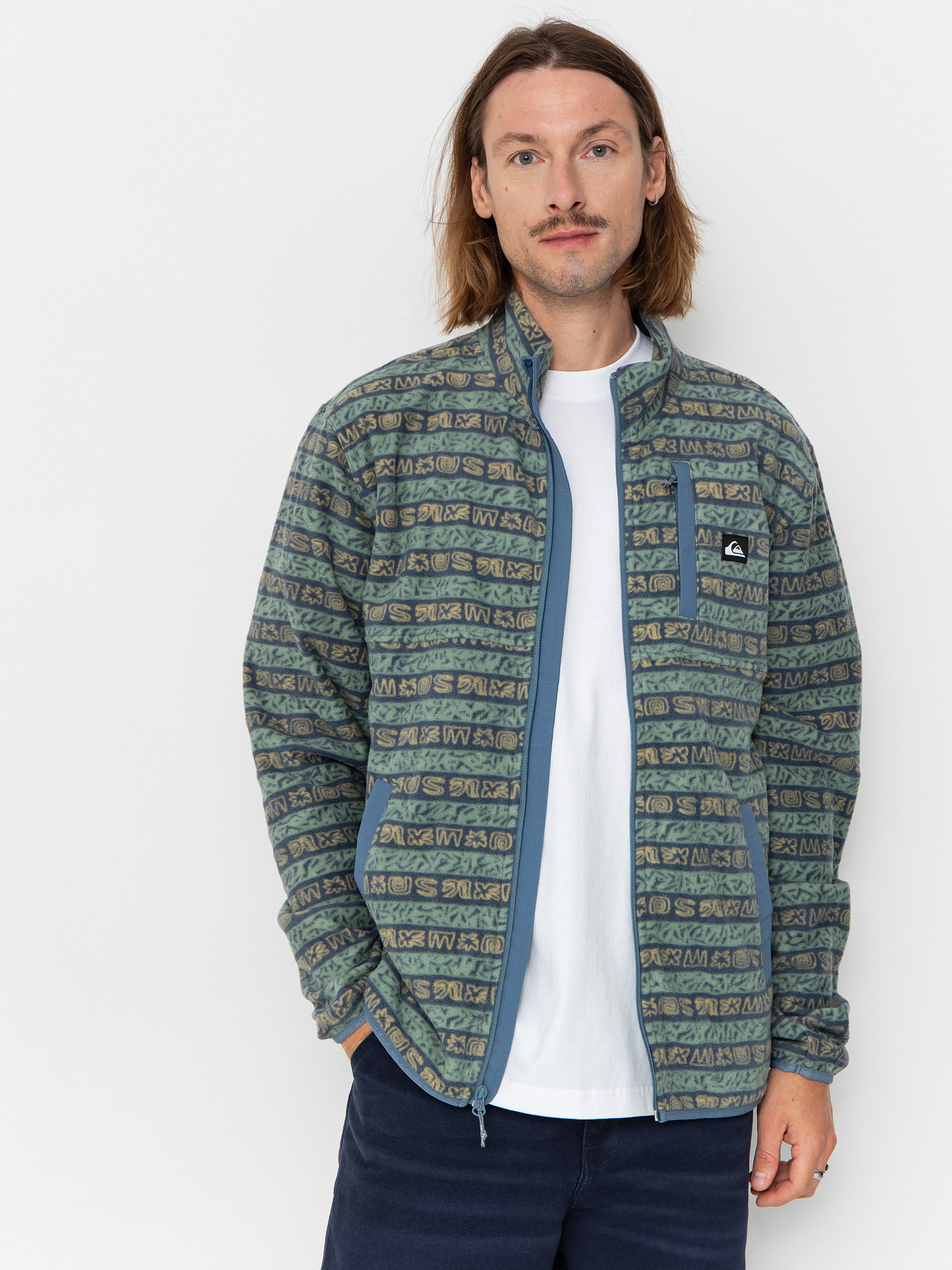 Hanorac din fleece Quiksilver No Destination FZ