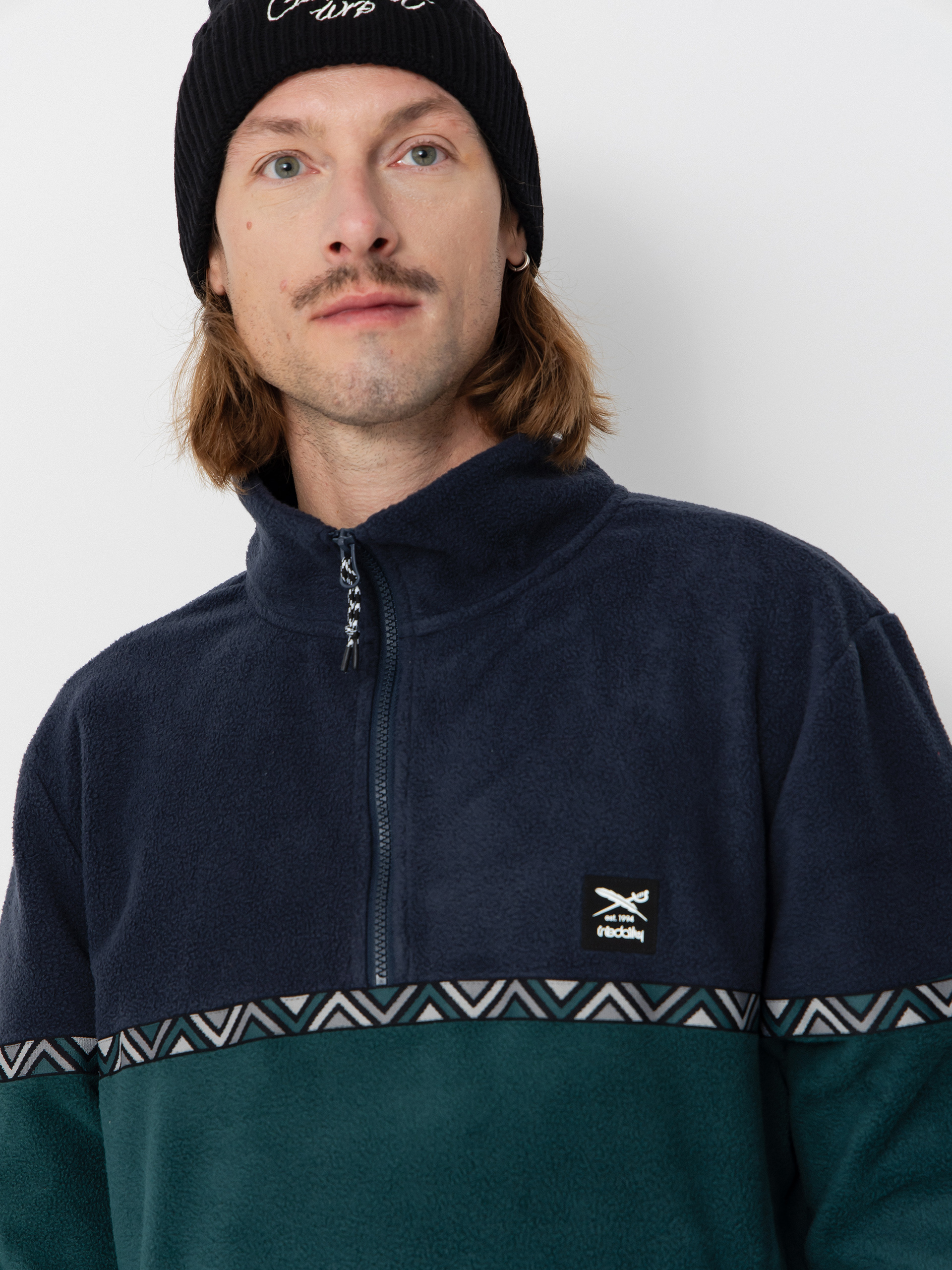 Pentru bărbați Hanorac din fleece Iriedaily Monte Noe (blue green)