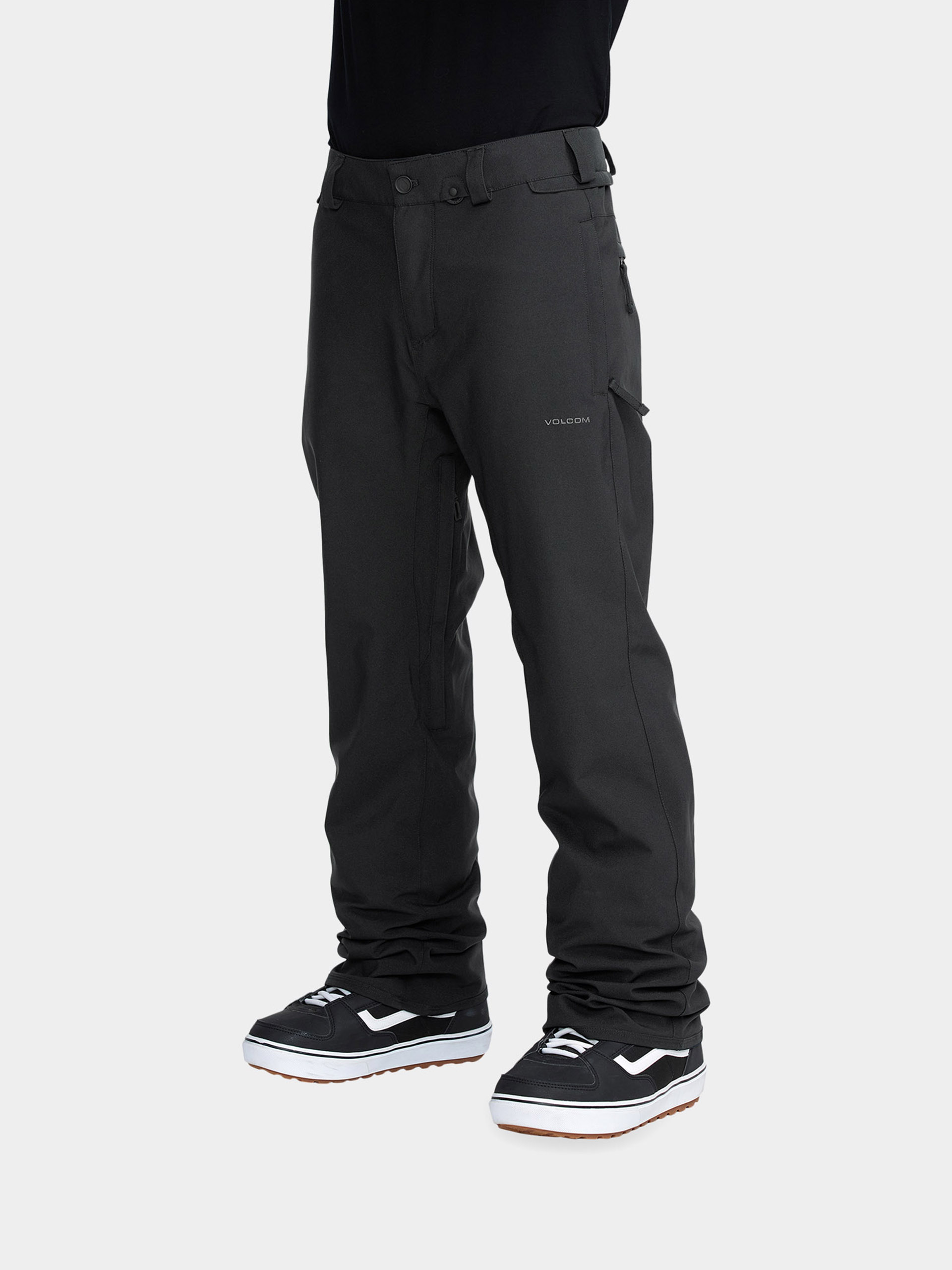 Pentru bărbați Pantaloni pentru snowboard Volcom Freakin Snow Chino (black)