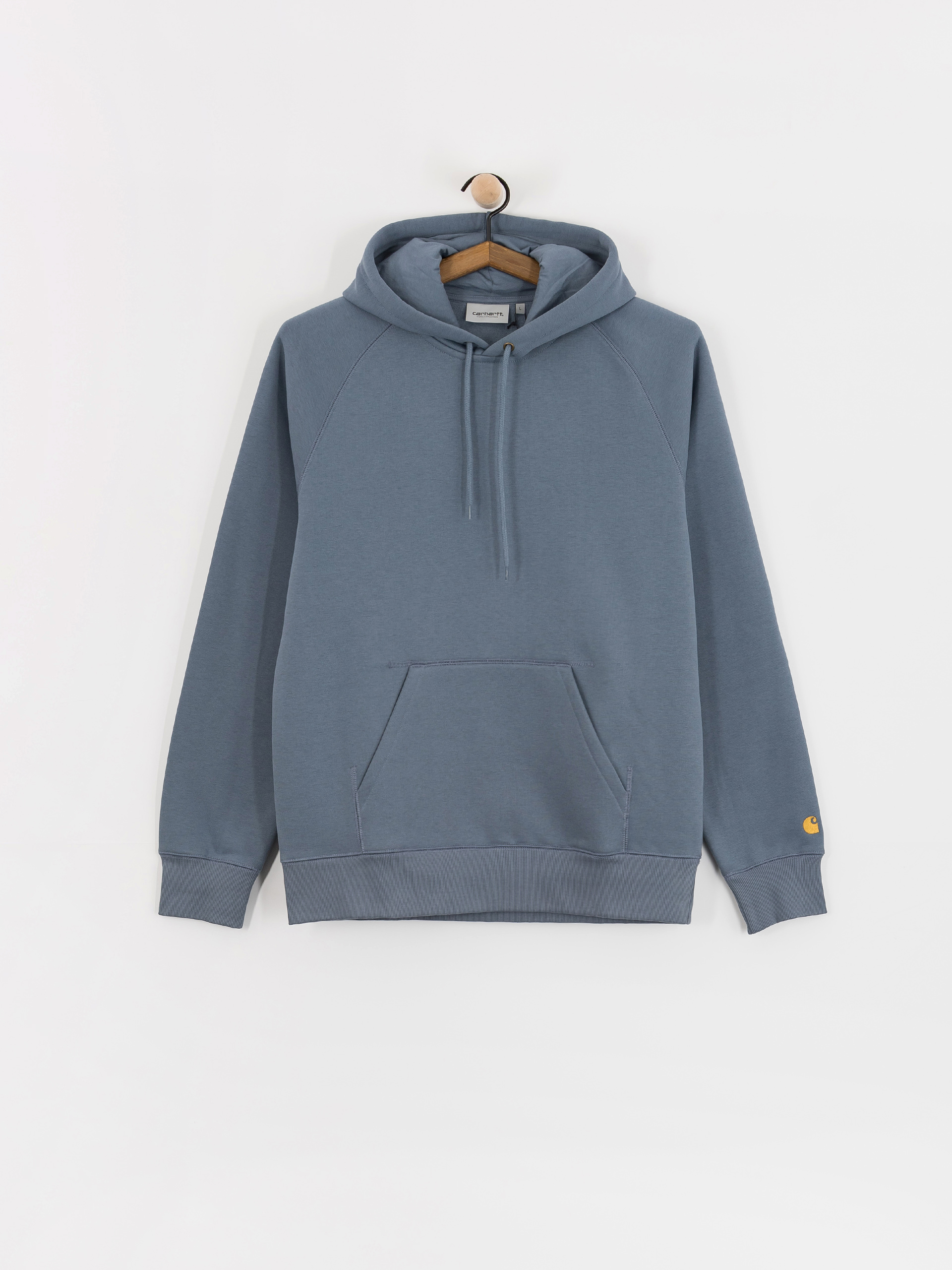 Hanorac cu glugă Carhartt WIP Chase HD (angelite/gold)