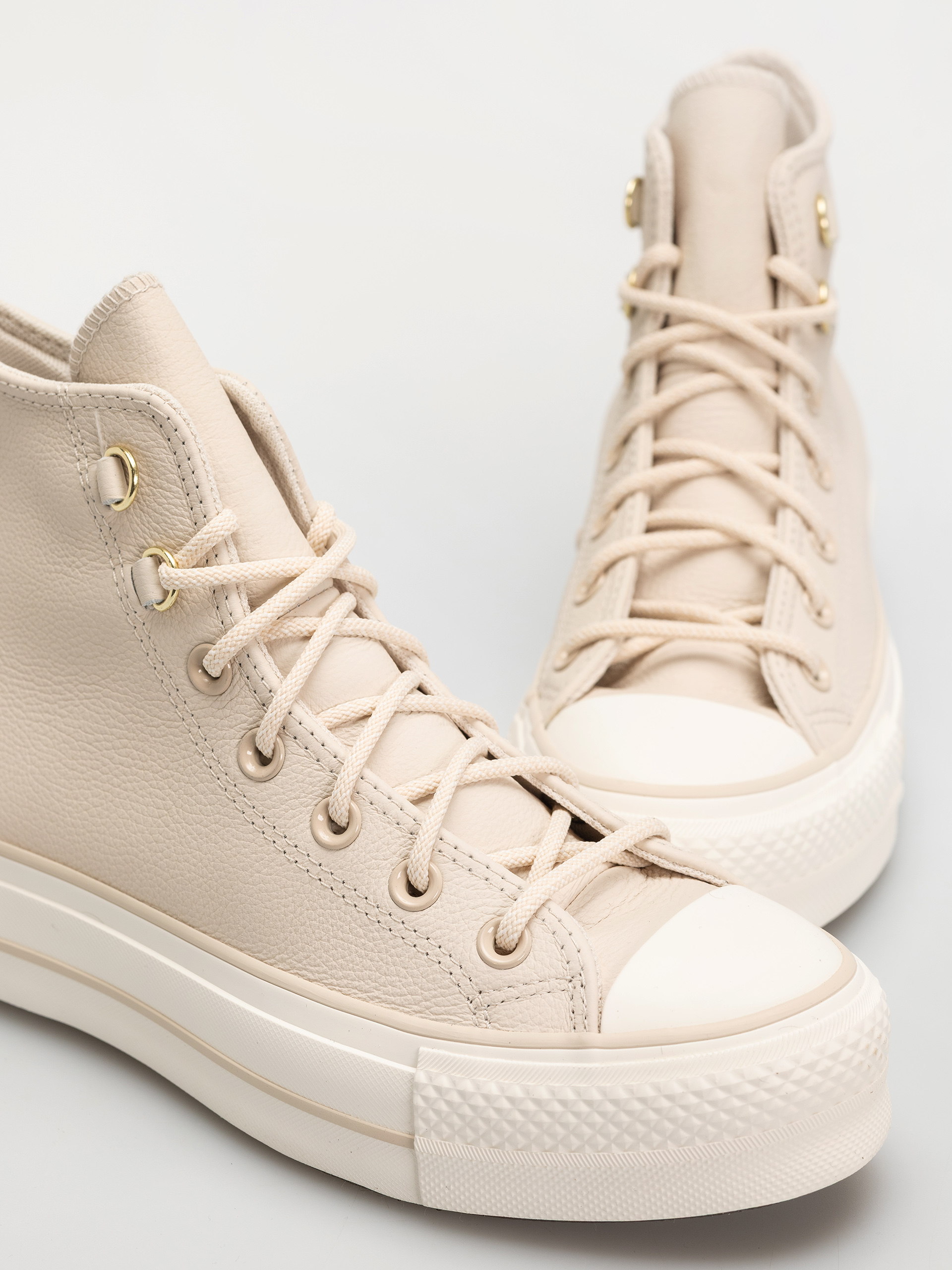 Teniși Converse Chuck Taylor All Star Lift Hi Wmn (light dune/light dune/egret)