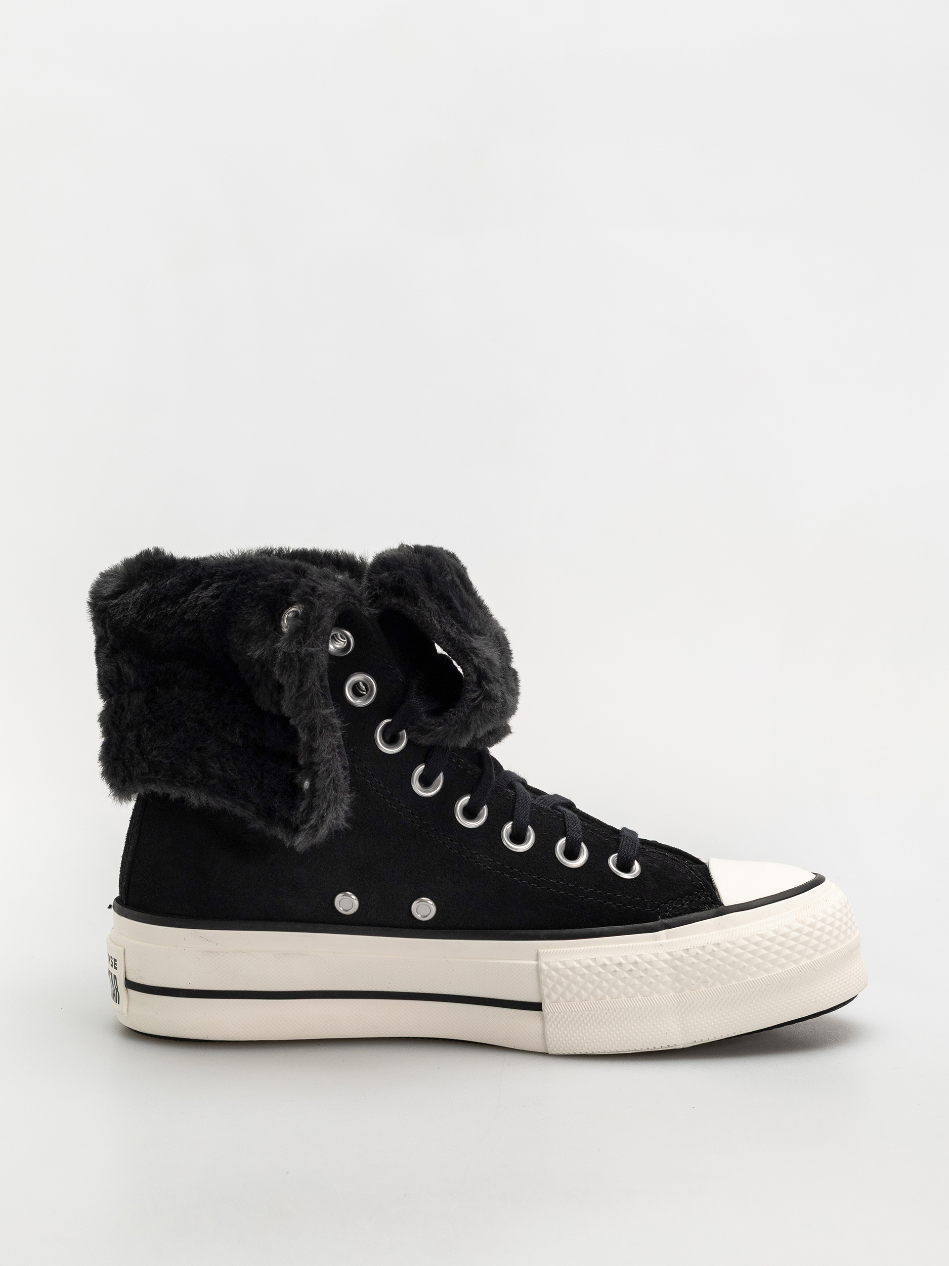 Teniu0219i Converse Chuck Taylor All Star Fold Over Lift Wmn (black/black/black)