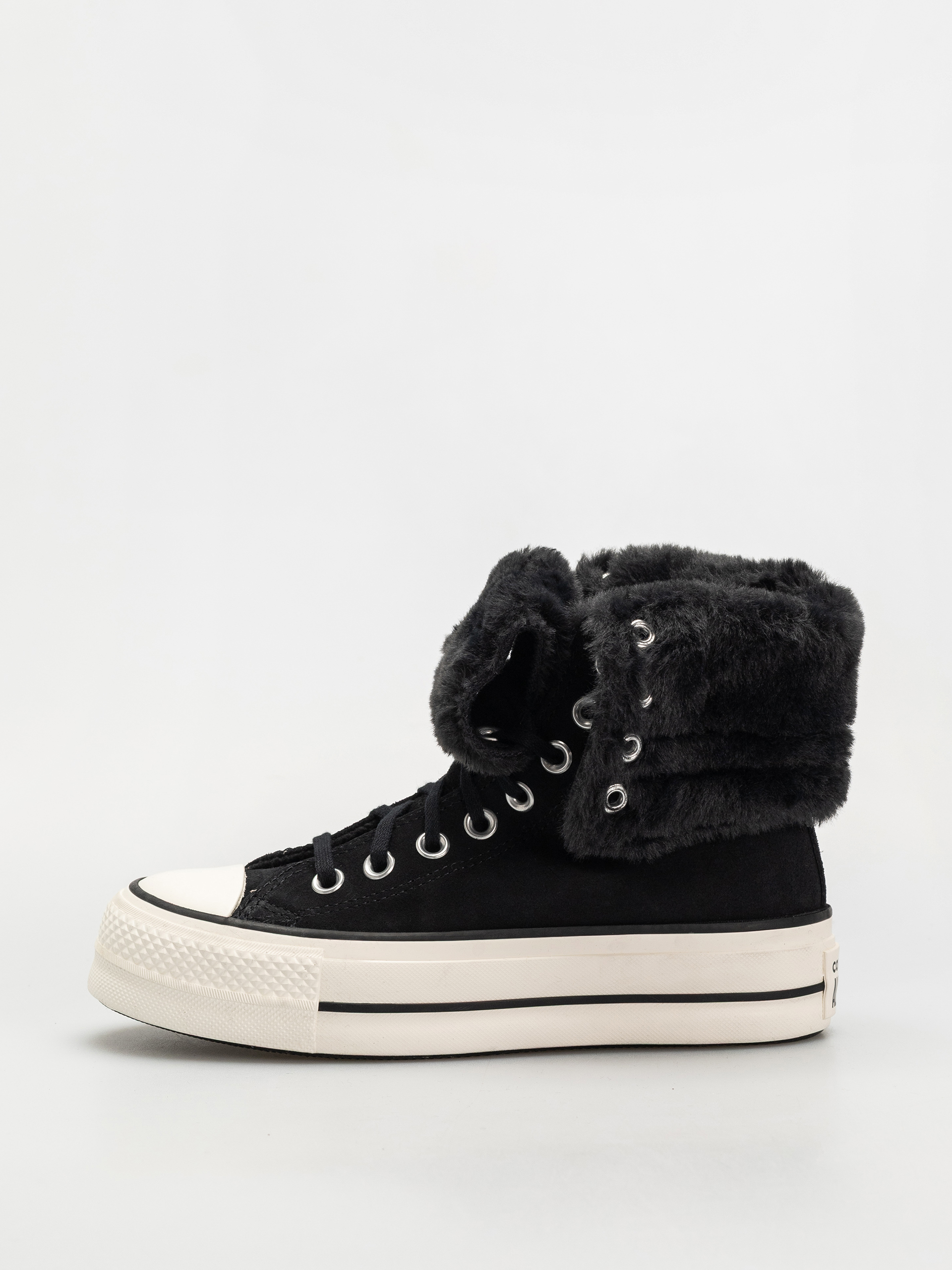 Teniși Converse Chuck Taylor All Star Fold Over Lift Wmn (black/black/black)