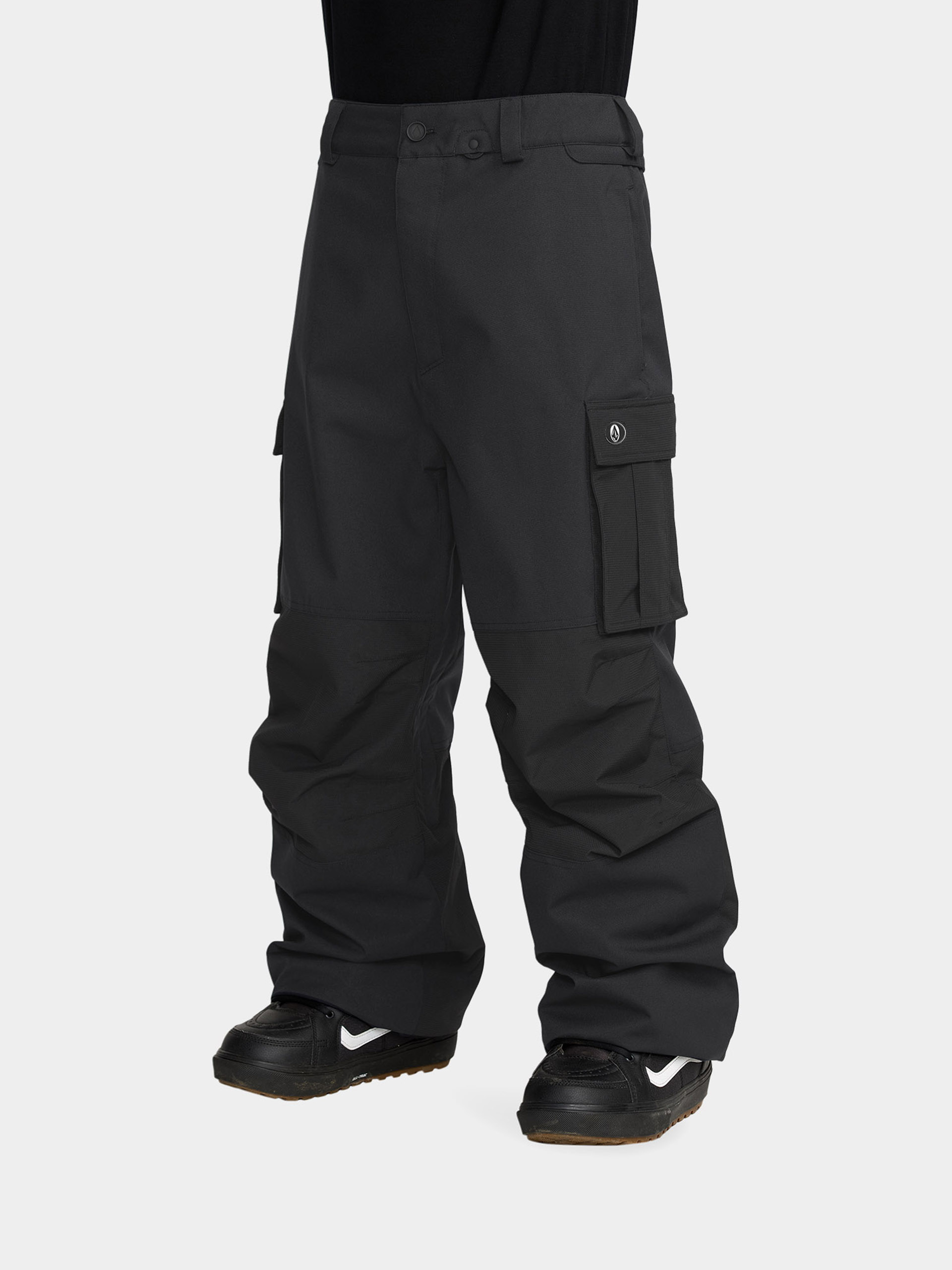 Pentru bărbați Pantaloni pentru snowboard Volcom Nwrk Baggy (black)