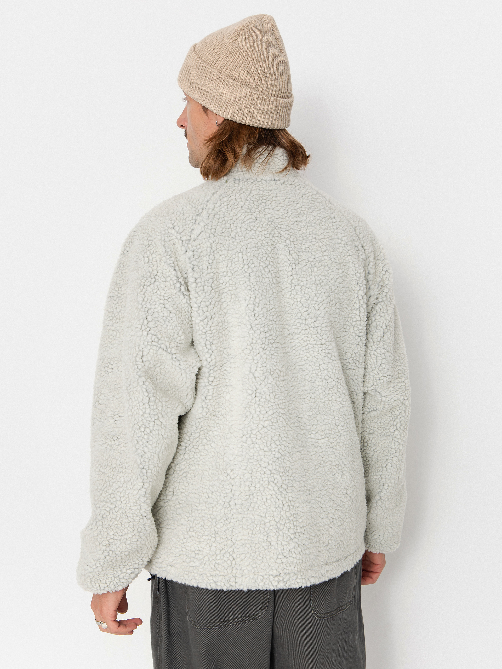 Geacă Gramicci Reversible Sherpa (natural/chartreuse)