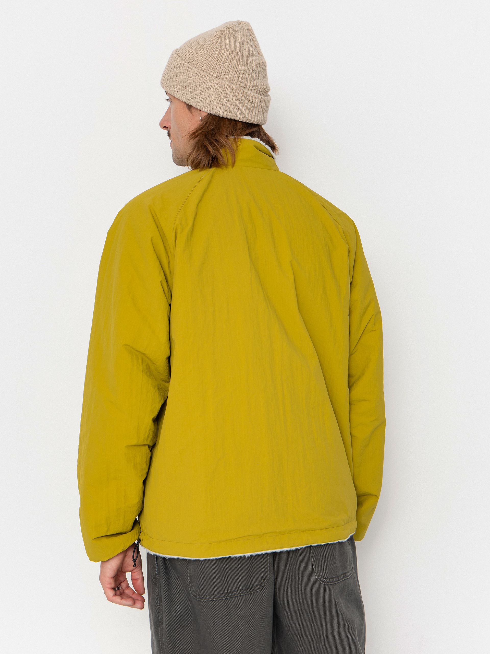 Geacă Gramicci Reversible Sherpa (natural/chartreuse)