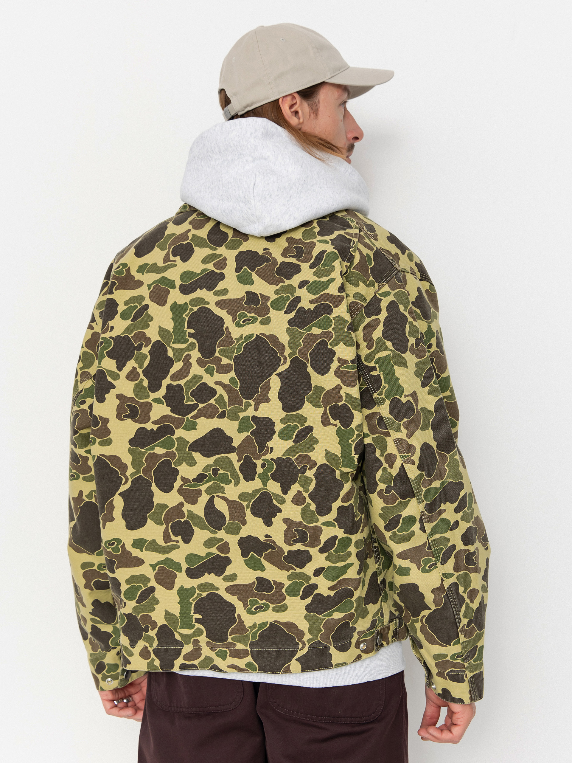 Geacă Carhartt WIP Duck Detroit (camo duck/green/stone washed)