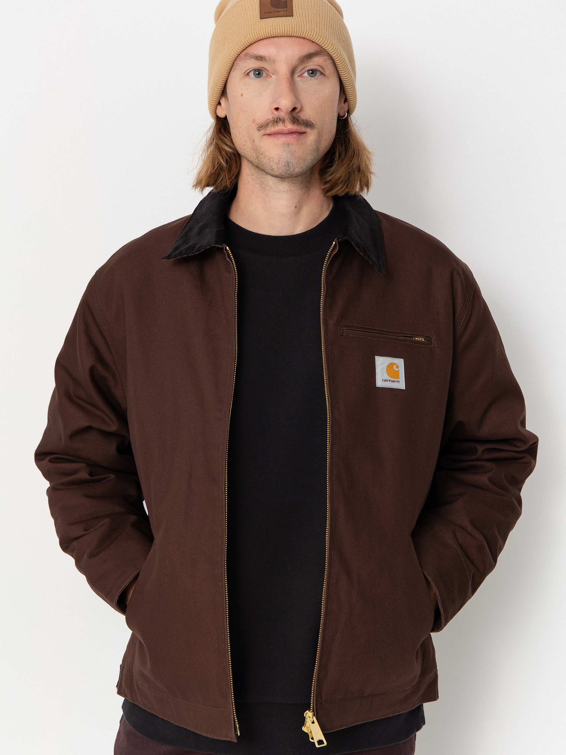Geacă Carhartt WIP Detroit (tobacco/black/rigid)