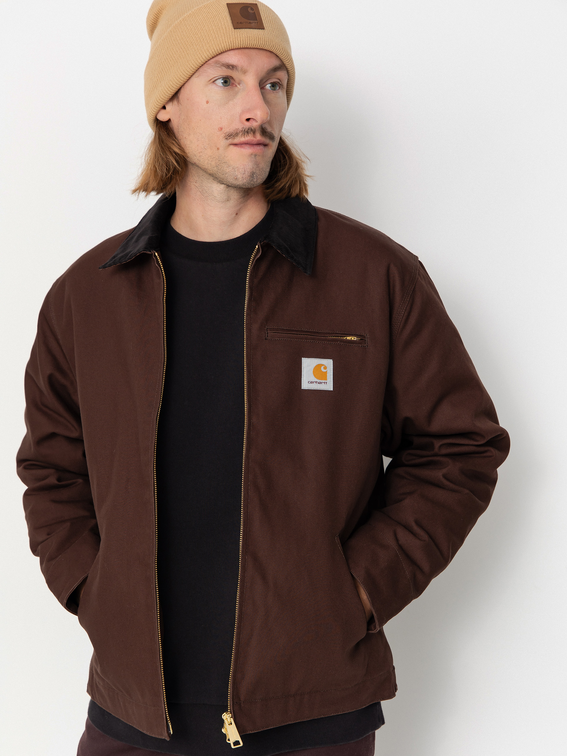 Geacă Carhartt WIP Detroit (tobacco/black/rigid)